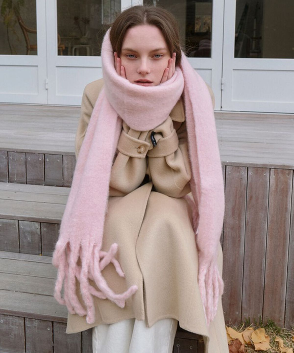 어다울(ADAUL) Woul long wide muffler - 8color