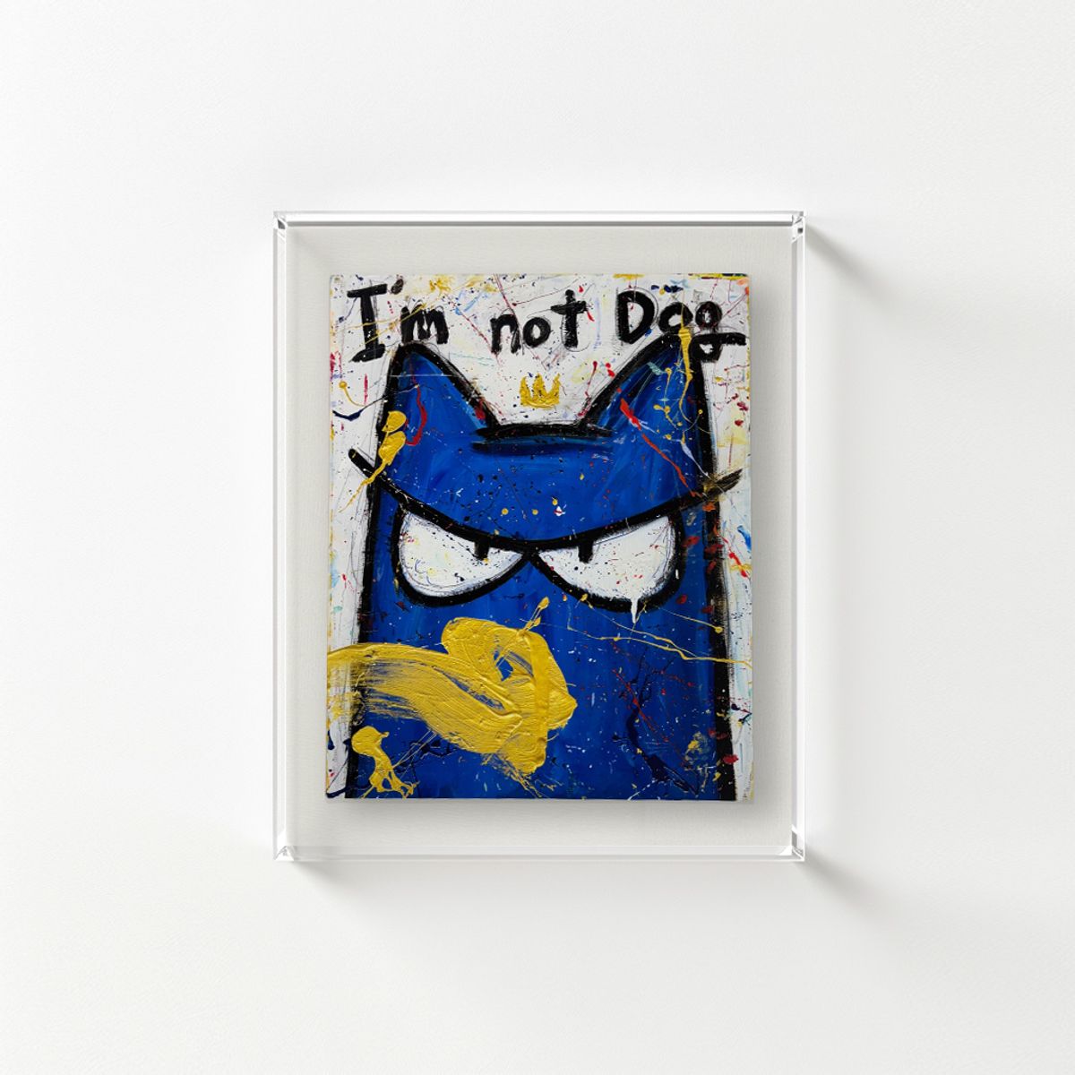 갤러리티(GALLERYT) 캔앤츄르 I am not dog_blue 오픈에디션 관액자 12호