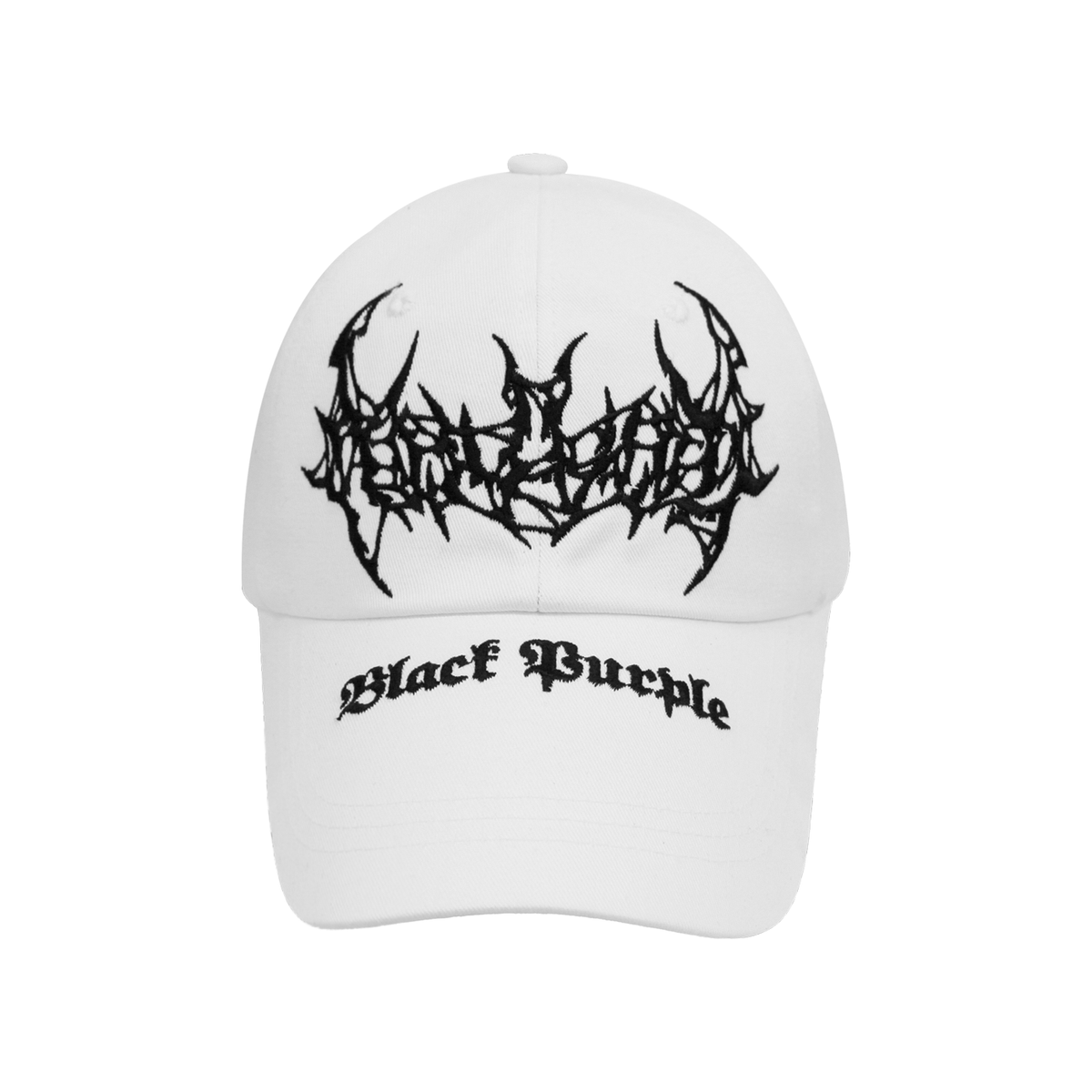 블랙 퍼플(BLACK PURPLE) Bad-Bat Ball Cap - White