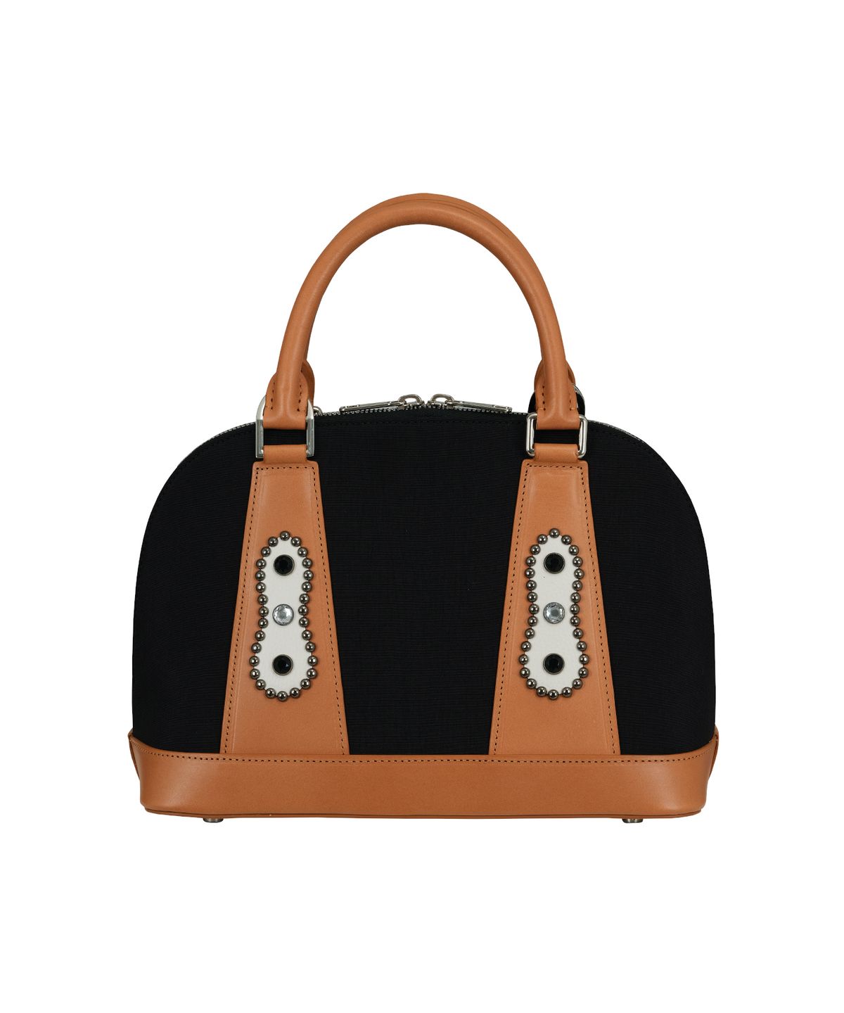 홍우성(HONGWOOSUNG) JEWELLERY SHOULDER CROSS MINI HAND BAG_BROWN