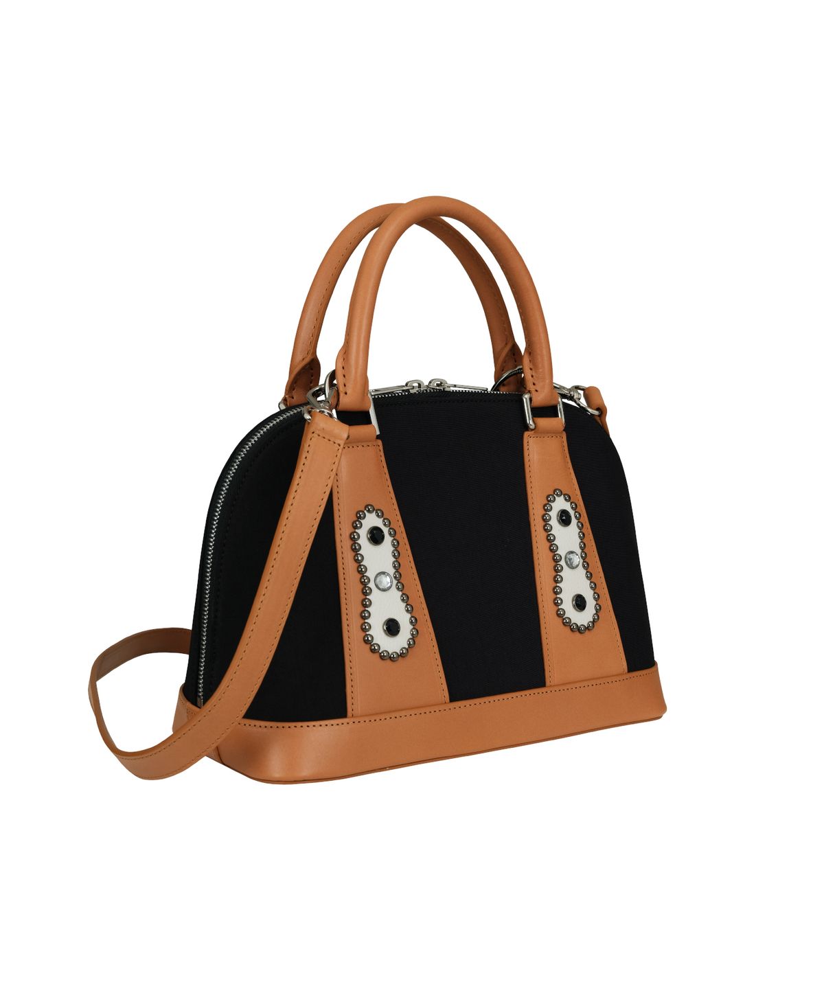 홍우성(HONGWOOSUNG) JEWELLERY SHOULDER CROSS MINI HAND BAG_BROWN