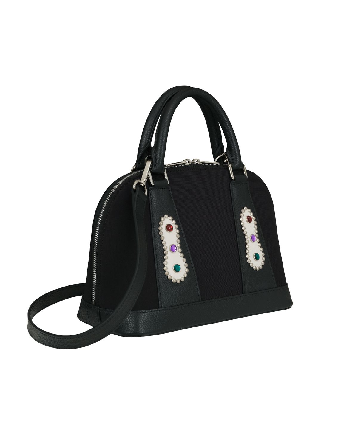 홍우성(HONGWOOSUNG) JEWELLERY SHOULDER CROSS MINI HAND BAG_BLACK