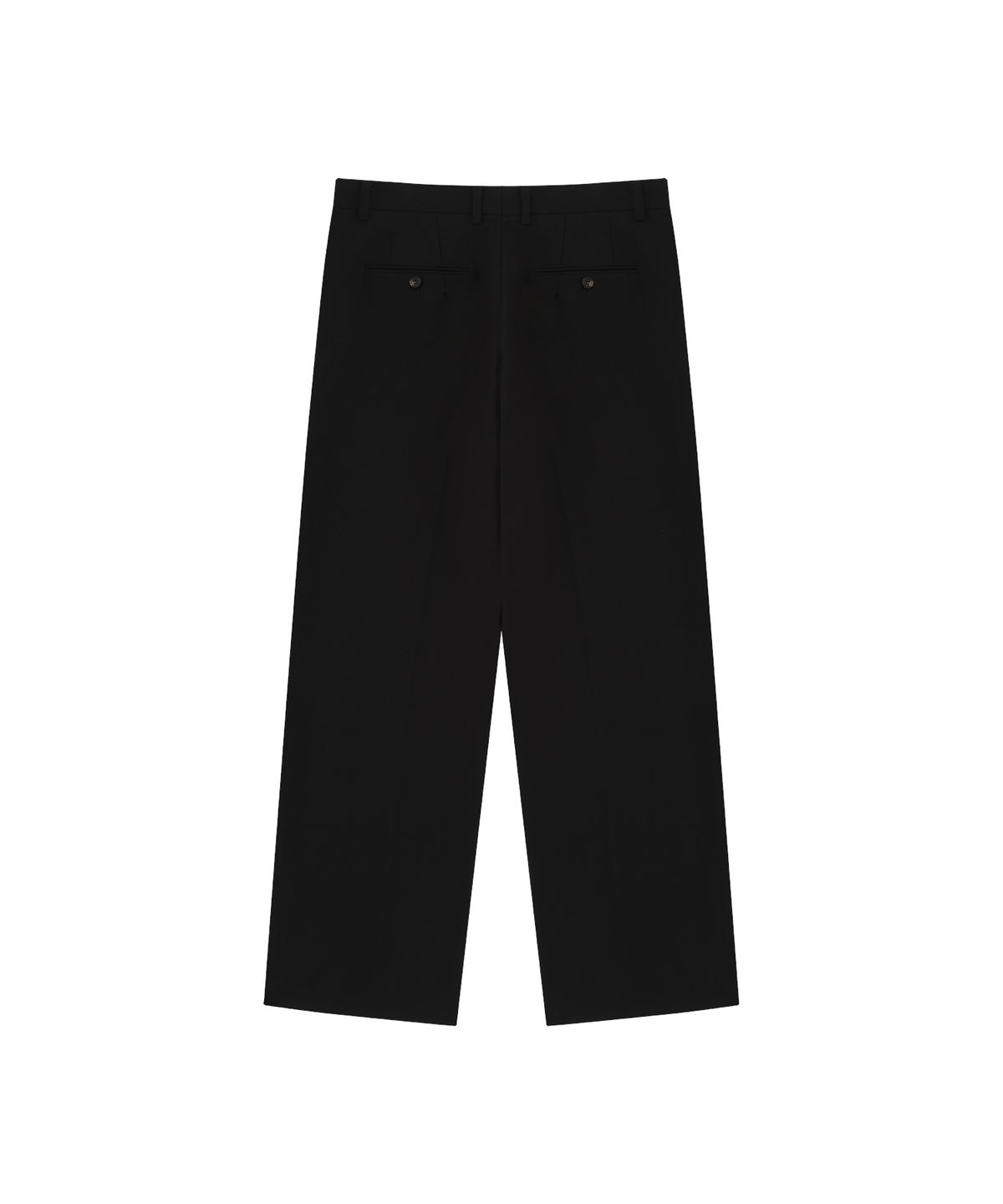 홍우성(HONGWOOSUNG) ONETUCK WIDE FLAT TROUSERS_BLACK