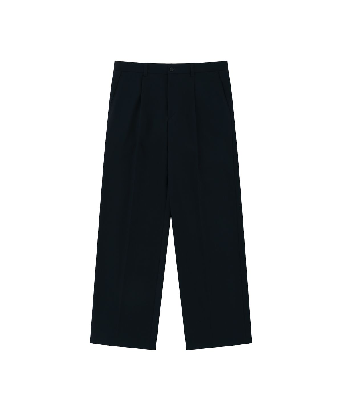홍우성(HONGWOOSUNG) ONETUCK WIDE FLAT TROUSERS_NAVY