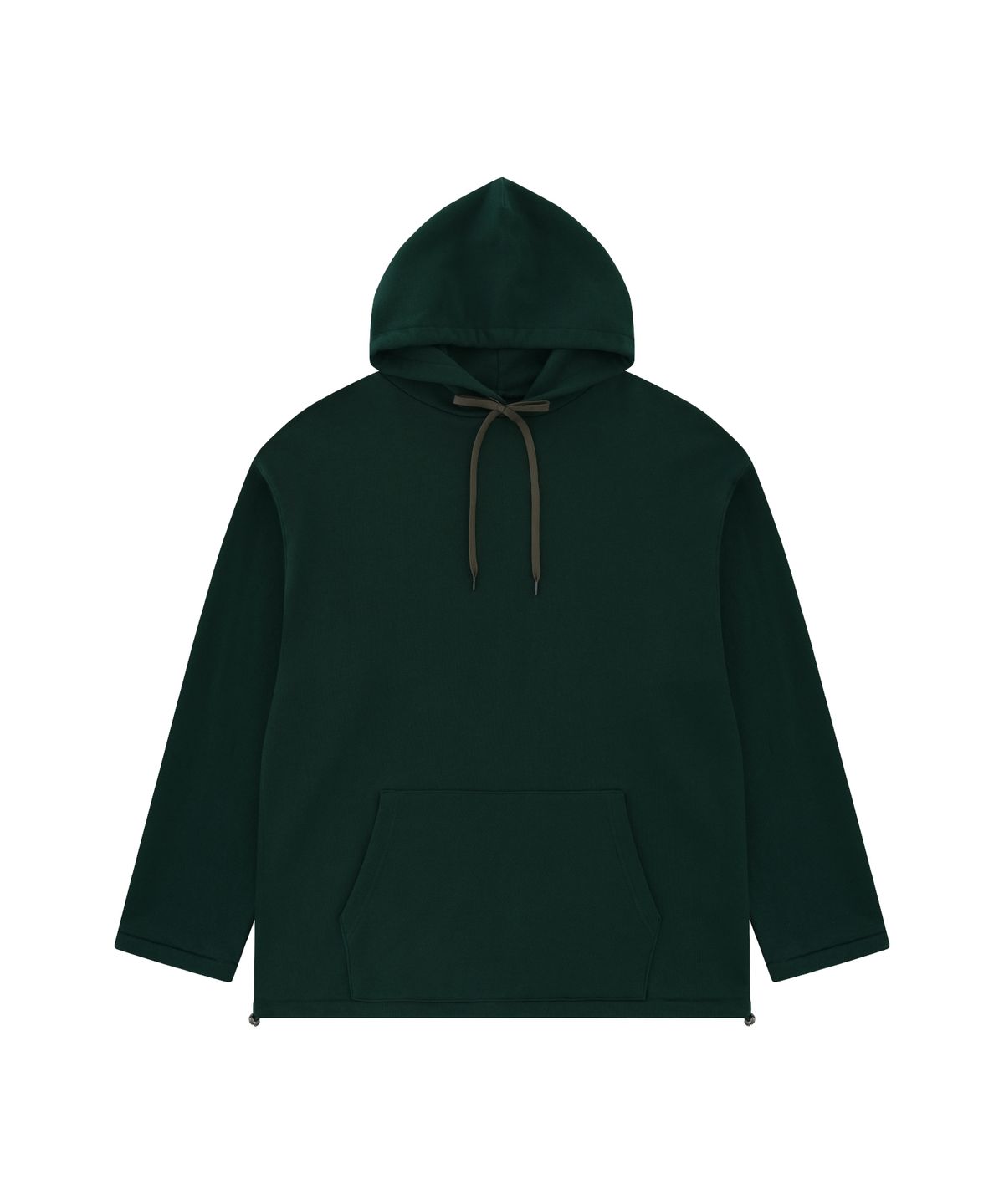 홍우성(HONGWOOSUNG) EMBROIDERY OVERSIZED LONG HOODY_GREEN