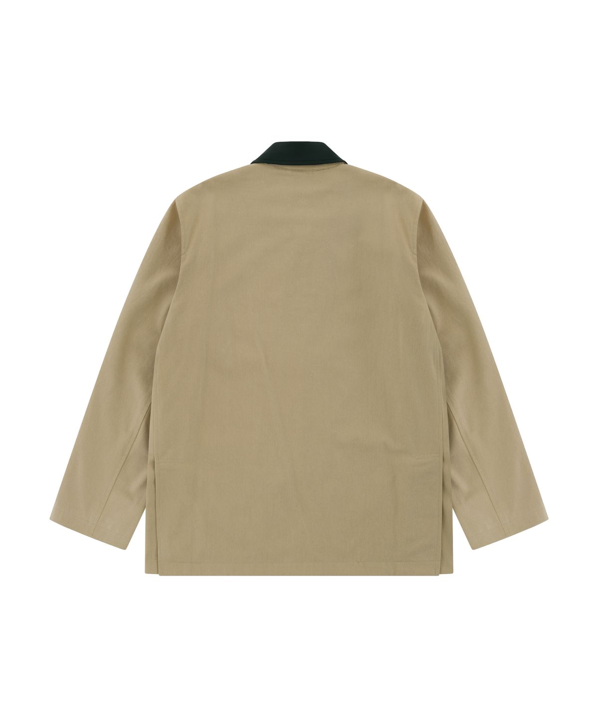 홍우성(HONGWOOSUNG) BIO WASHING LEATHER COLLAR WORKWEAR JACKET_IVORY