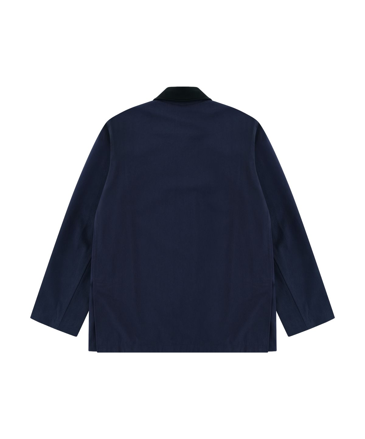 홍우성(HONGWOOSUNG) BIO WASHING LEATHER COLLAR WORKWEAR JACKET_NAVY