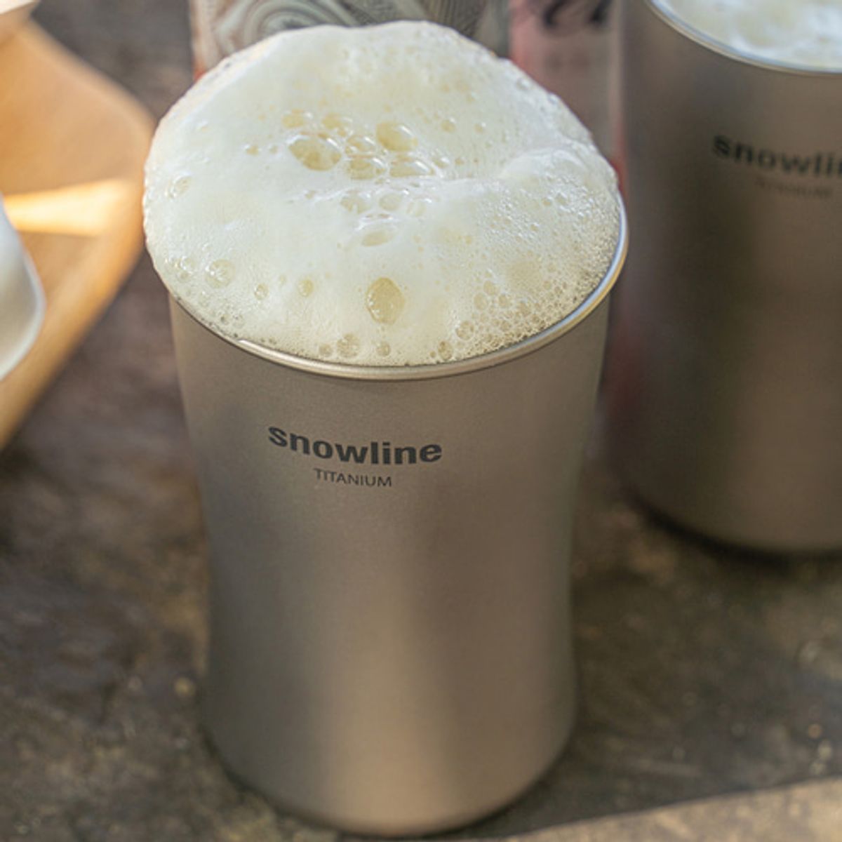 스노우라인(SNOWLINE) 티타늄싱글월맥주잔