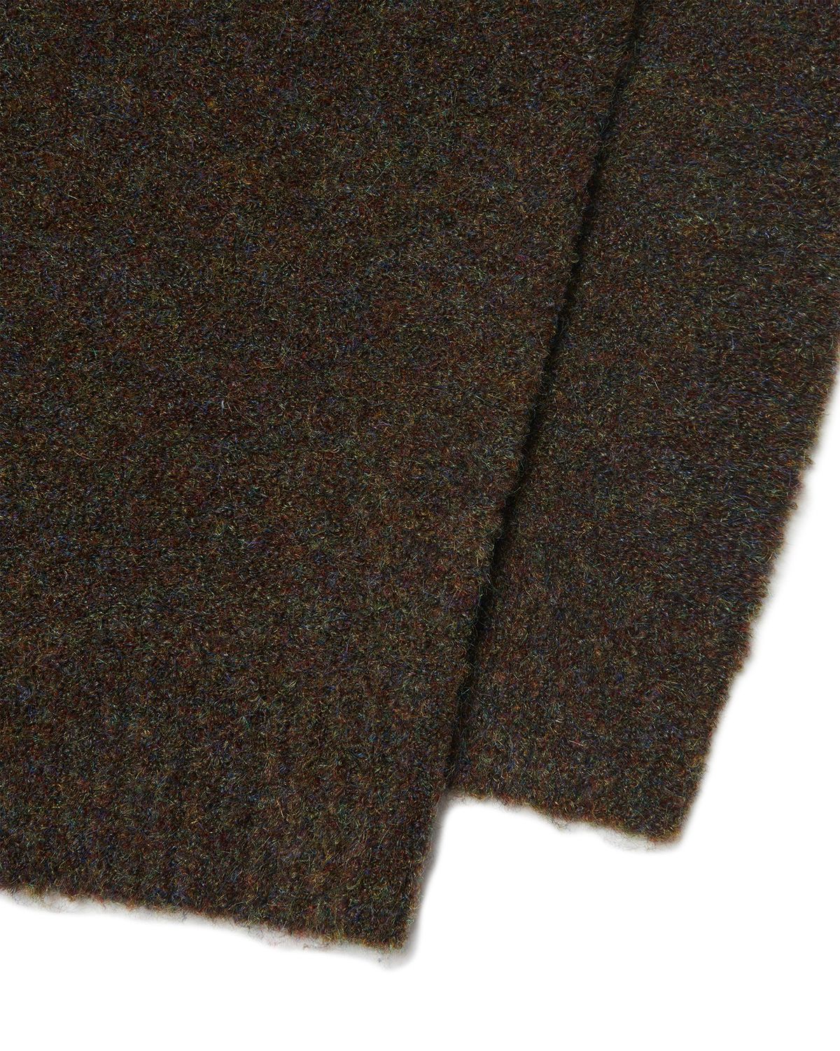 노매뉴얼(NOMANUAL) REVERSIBLE WOOL HAIRY KNIT - MOSS