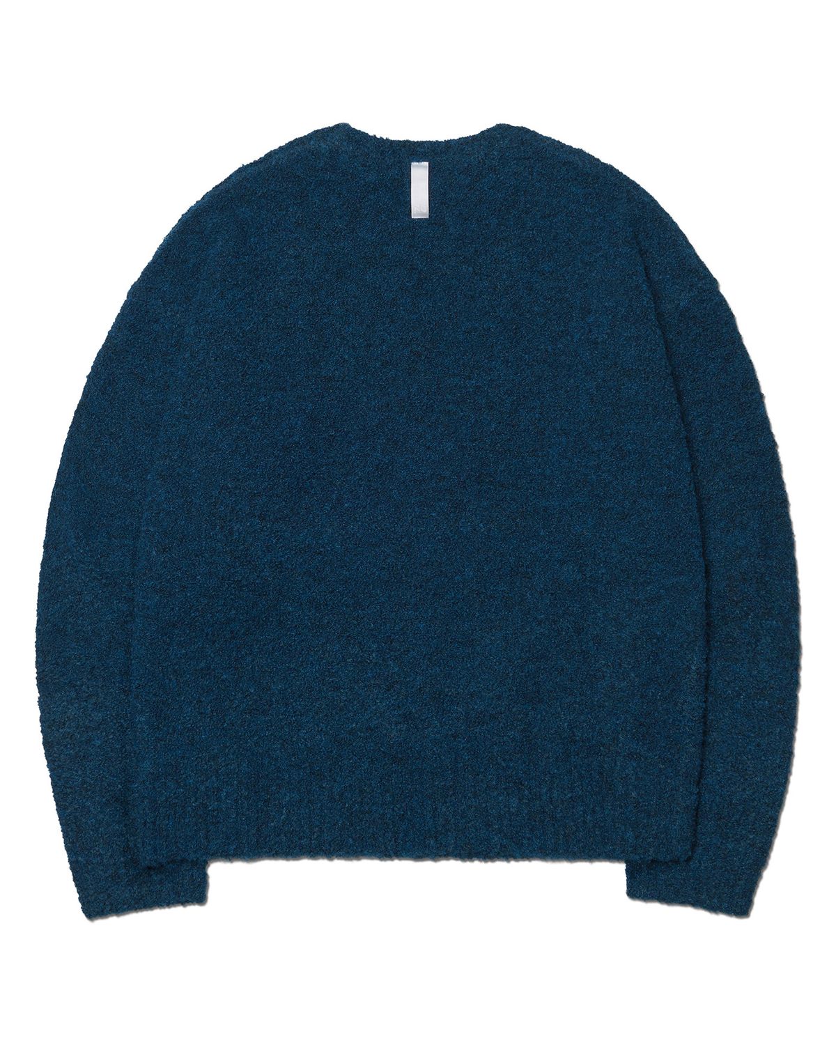 노매뉴얼(NOMANUAL) REVERSIBLE WOOL HAIRY KNIT - WHALE BLUE