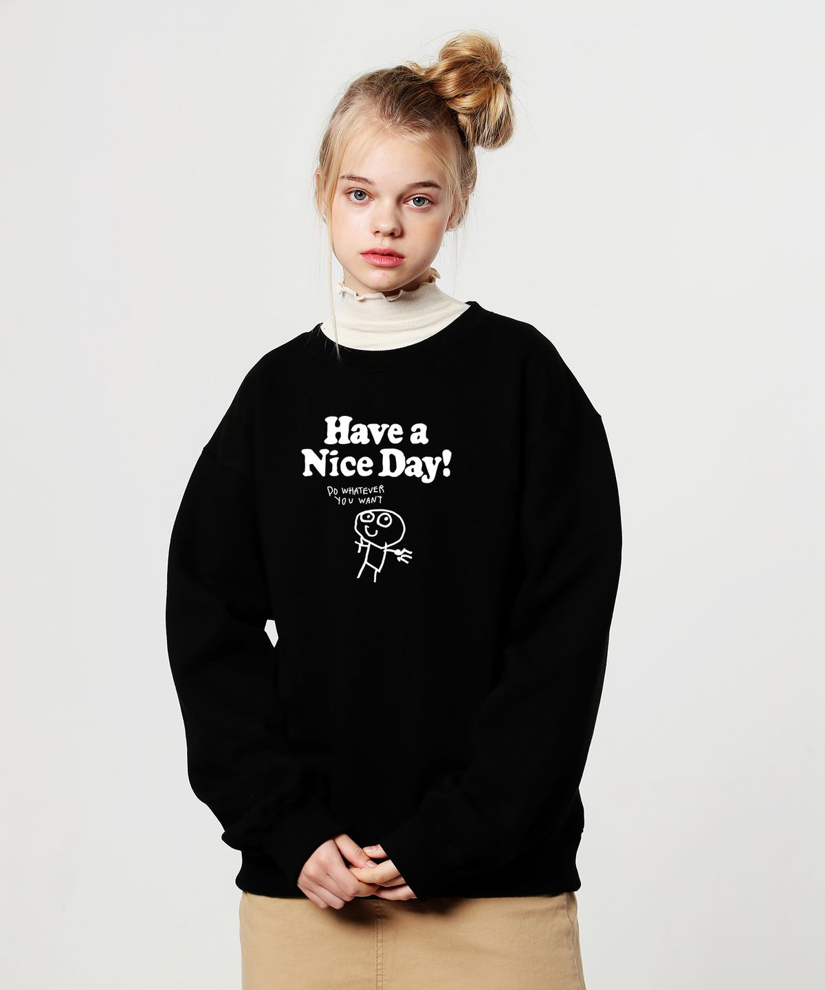 앱놀머씽(ABNORMALTHING) 나이스데이 크루넥 4컬러 (NICEDAY CREWNECK 4COLOR)