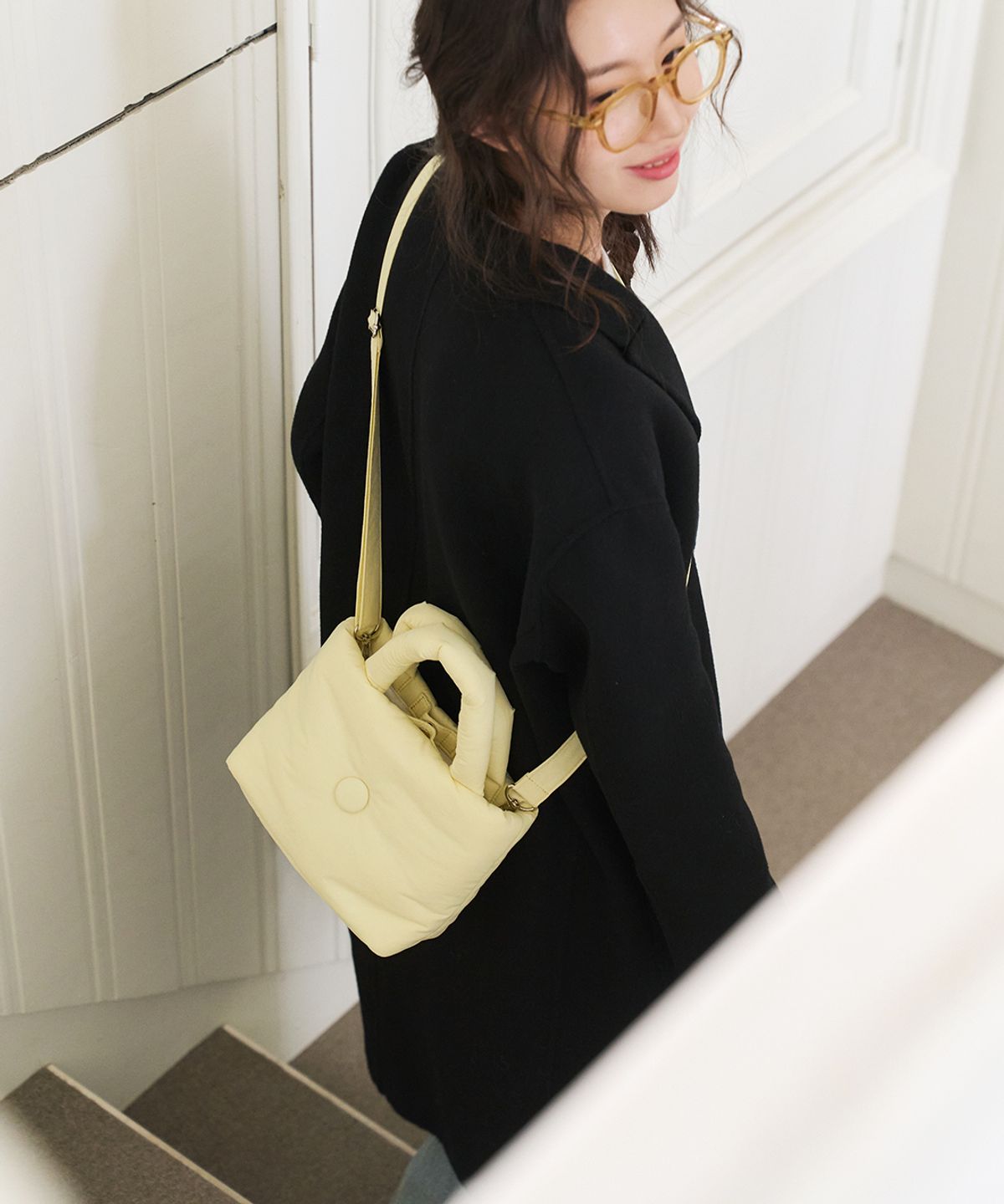 아이띵소(ITHINKSO) PUFFY TOTE & CROSS 퍼피 토트 & 크로스
