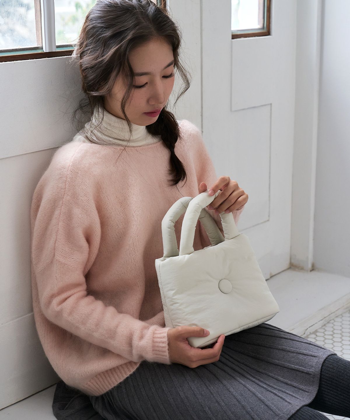 아이띵소(ITHINKSO) PUFFY TOTE & CROSS 퍼피 토트 & 크로스