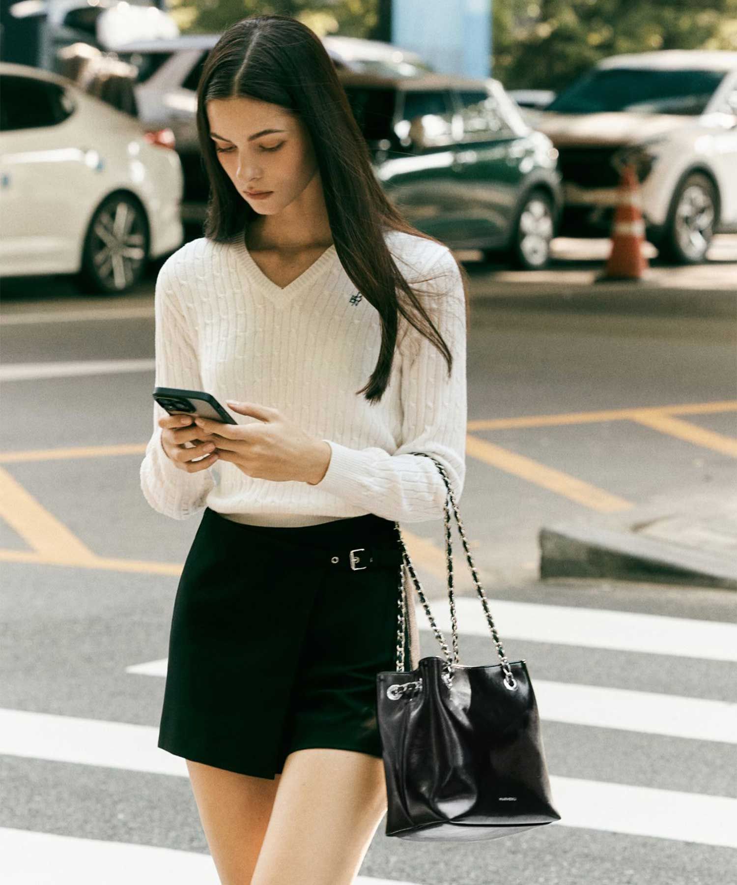 ◆MARHEN.J◆ Giselle square chain shoulder bag MJ1373947 MUSINSA | MARHEN.J Giselle Chain Shoulder Bag