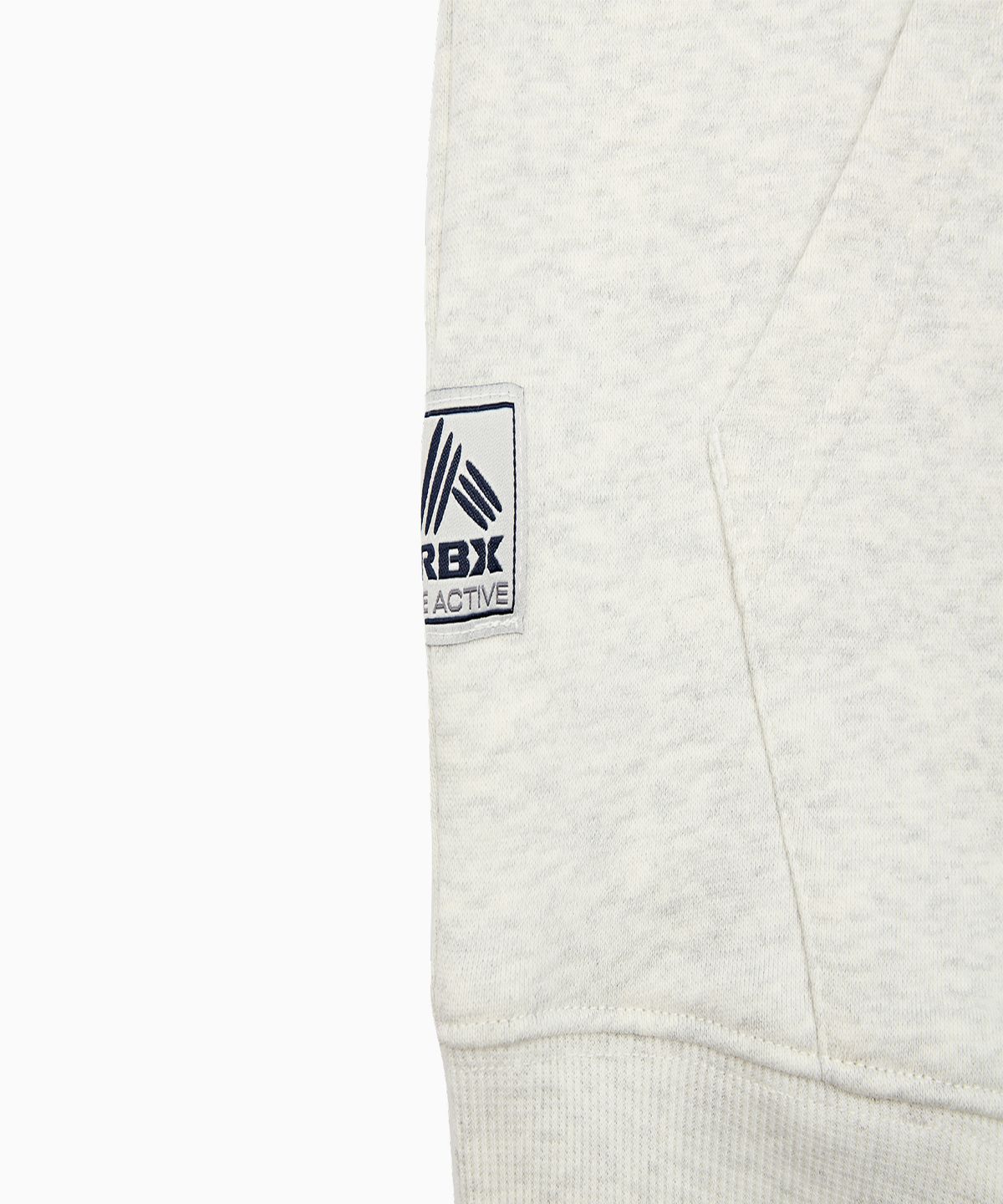 알비엑스(RBX) USA자수 후드 멜란지그레이