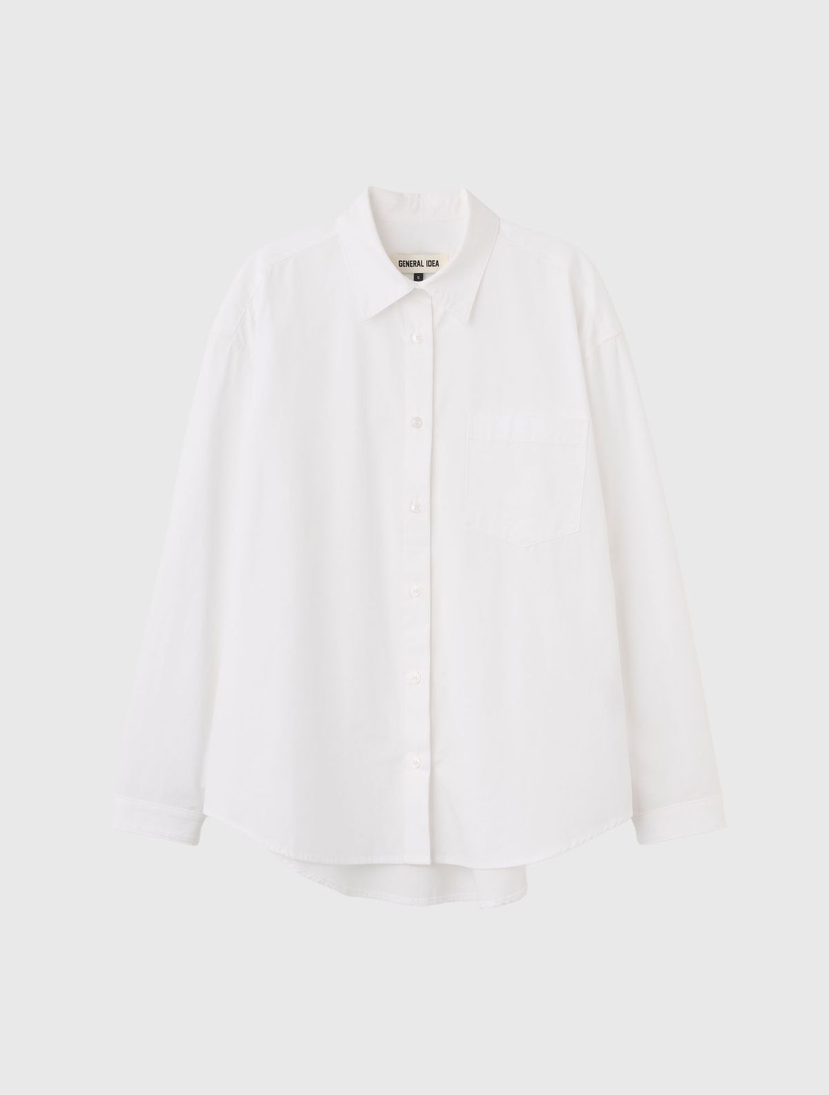 제너럴아이디어(GENERALIDEA) 루즈핏 코튼 셔츠 [WHITE] / WBD3L03505