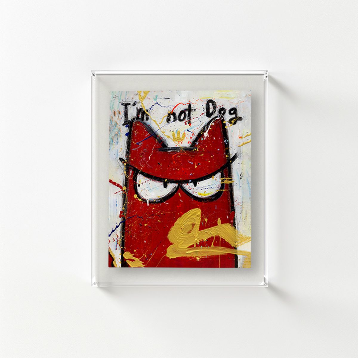 갤러리티(GALLERYT) 캔앤츄르 I am not dog_red 오픈에디션 관액자 12호