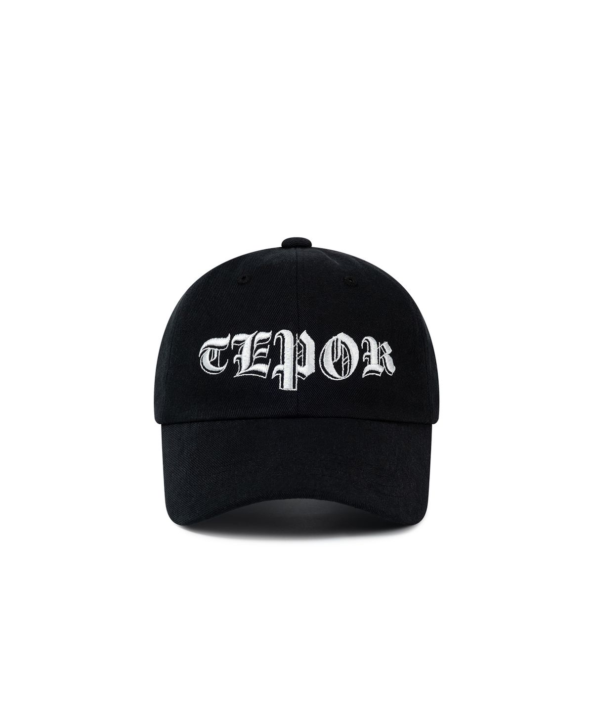 테포르(TEPOR) 아치 고딕 로고 볼캡 - 블랙