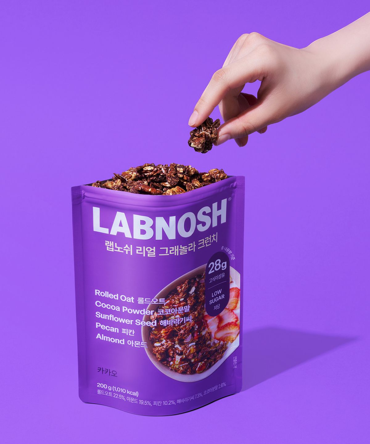 랩노쉬(LABNOSH) 리얼 그래놀라 크런치 2종 골라담기 (2개입)