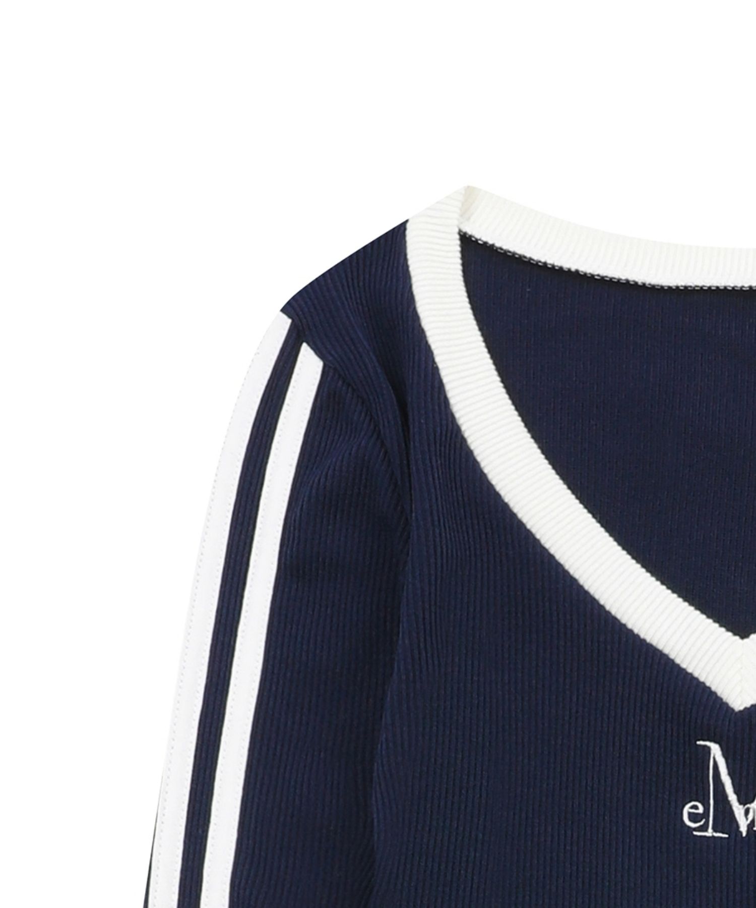 ◆MUCENT◆ Binding Track Line V-Neck Golf Tee 3 Colors P0000 MUSINSA | MUCENT Binding Track Line V-Neck Golf Tee (3 Colors)