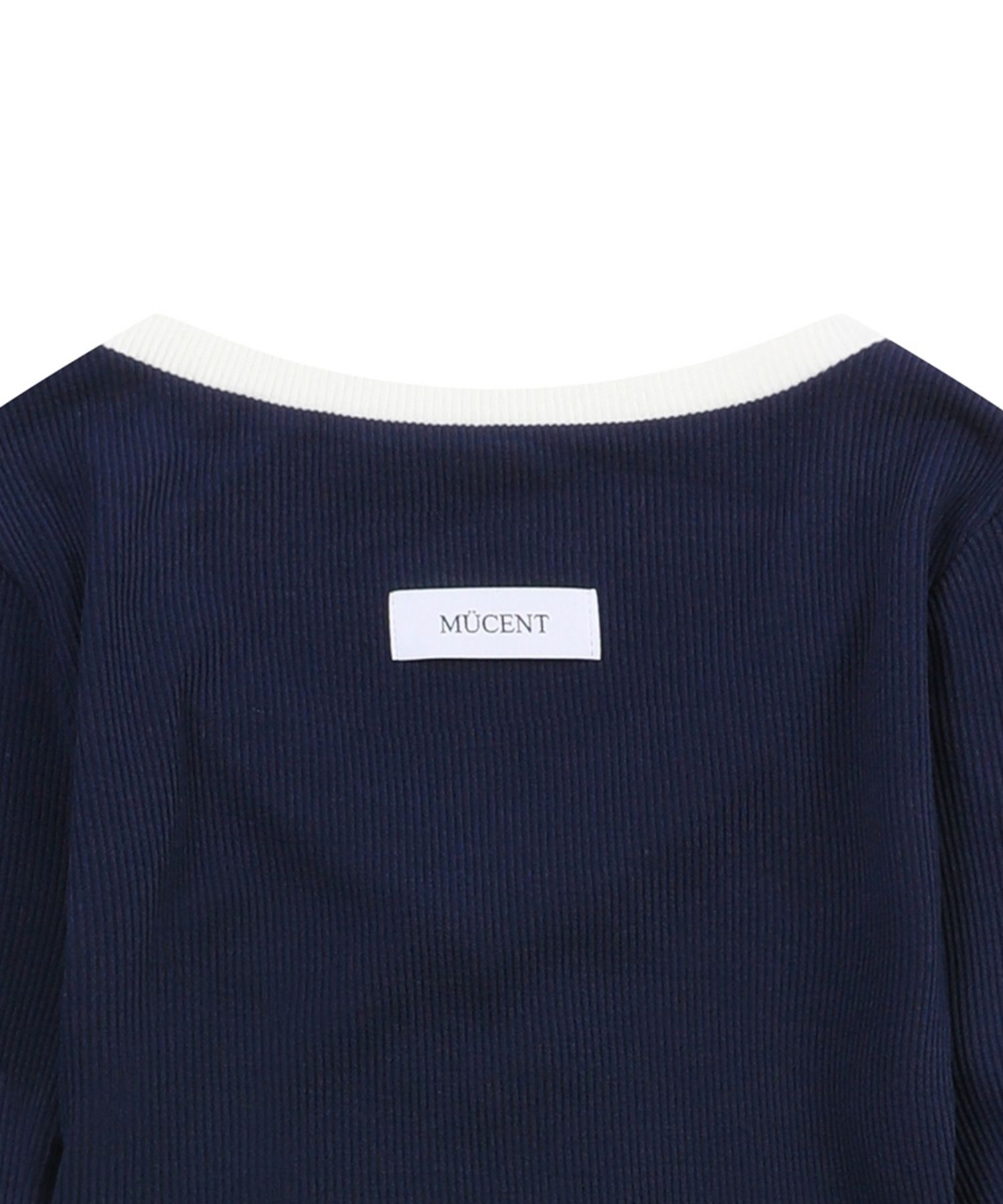 MUSINSA | MUCENT Binding Track Line V-Neck Golf Tee (3 Colors)