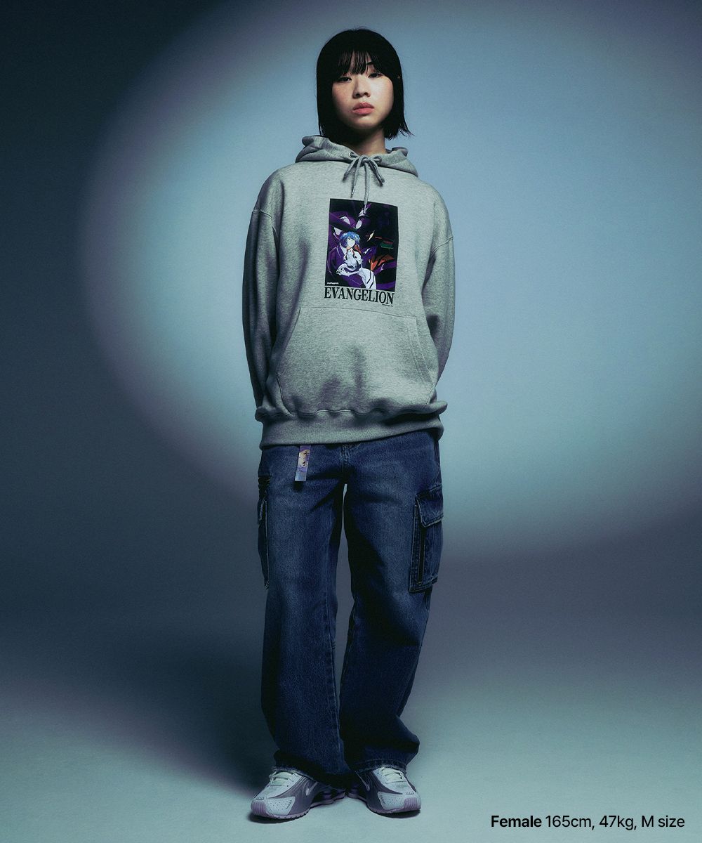 MUSINSA公式 | MAHAGRID EVANGELION HOODIE GREY(MG2EFMM405B)