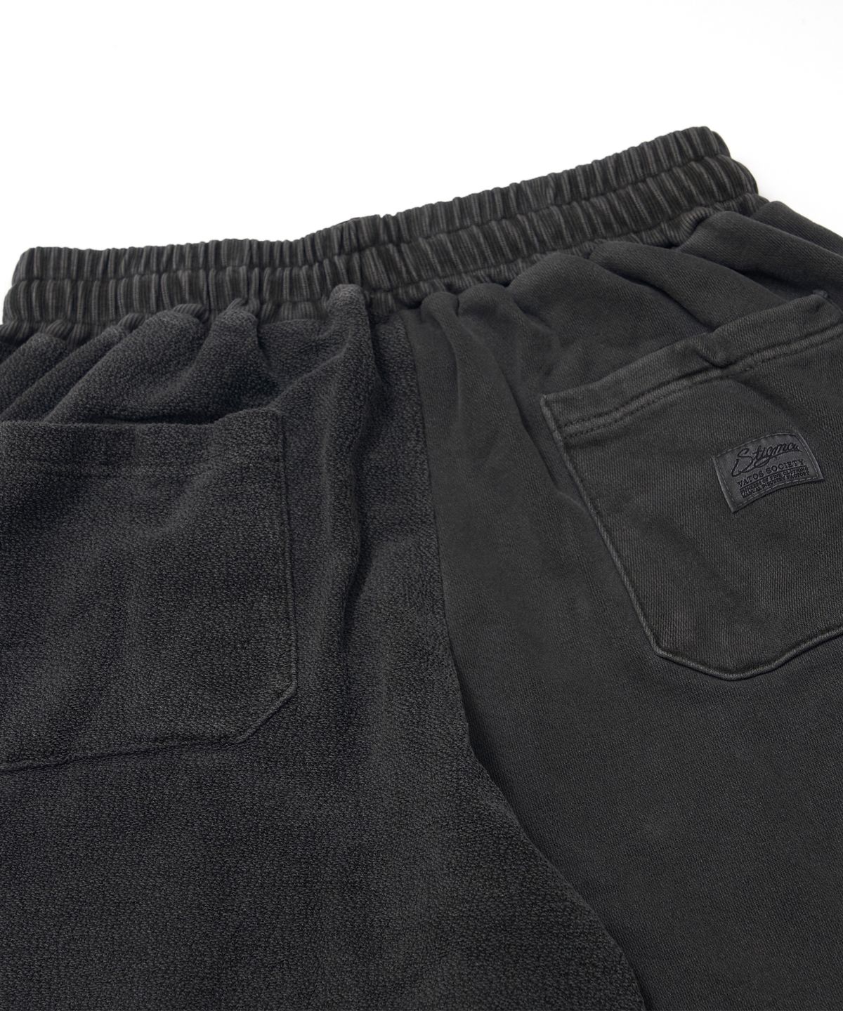 스티그마(STIGMA) Insideout Docking Pigment Washed Wide Jogger Pants Charcoal