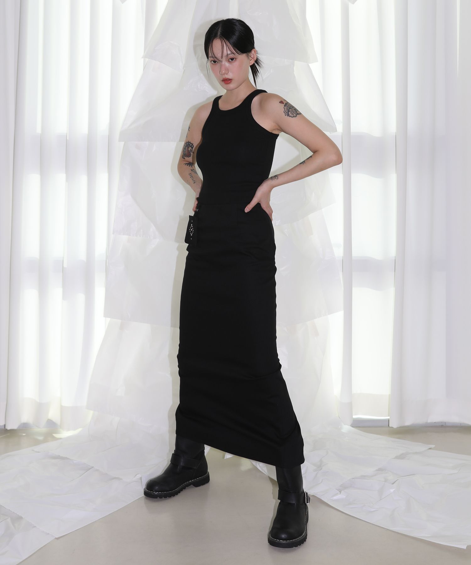 ★2025SS新作★CLUT STUDIO★Pocket Maxi Skirt MUSINSA | CLUT STUDIO Pocket Maxi Skirt - Black