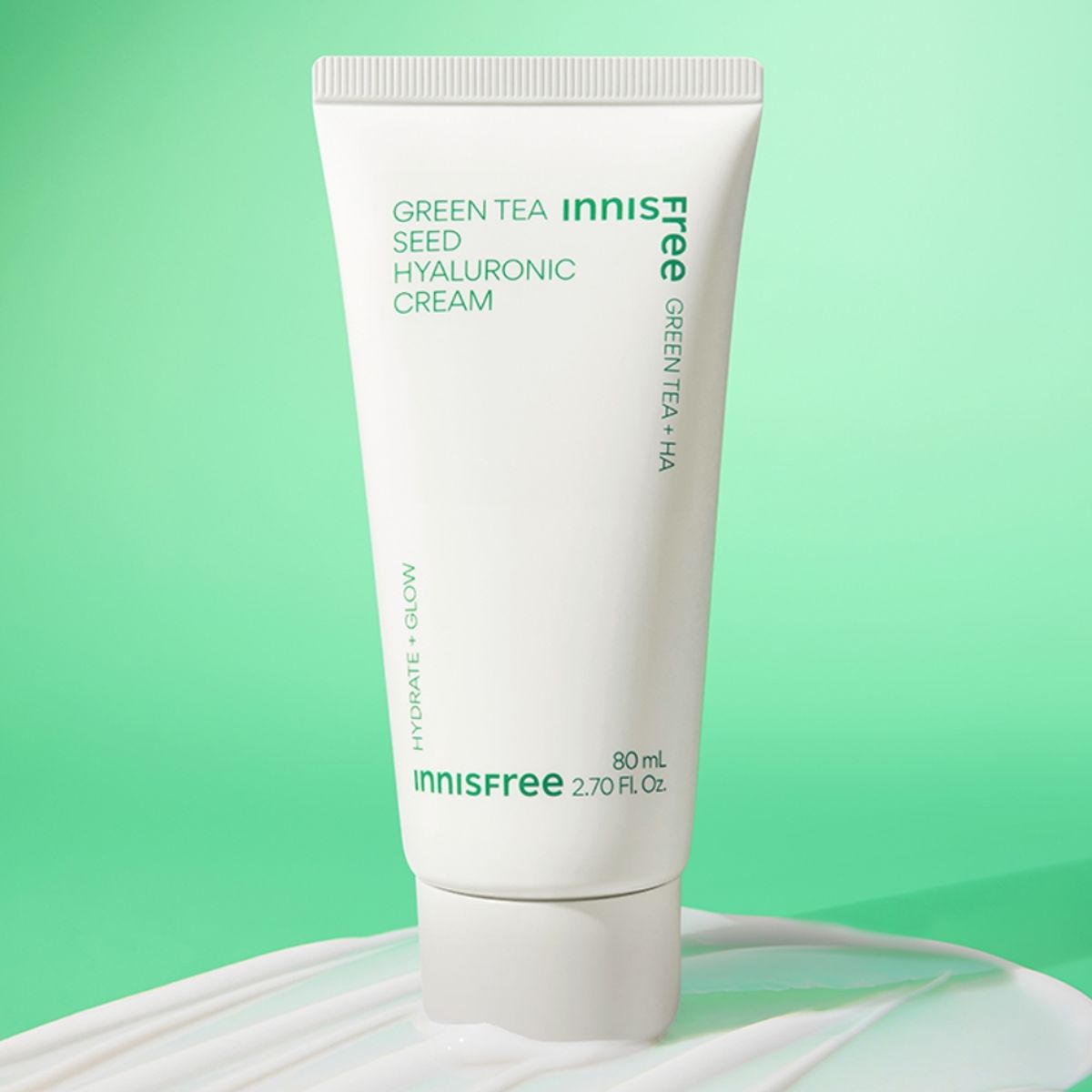 이니스프리(INNISFREE) [사은품 증정] (대용량) 그린티 씨드 히알루론산 크림 80mL 2개 + 15mL 4개