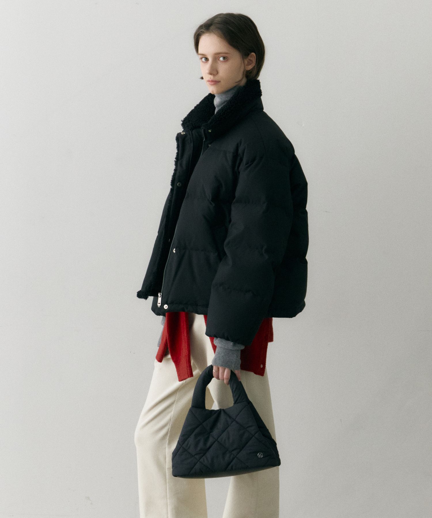 OSTKAKA | Quilted Tote Bag Black [正規品/関税込] MUSINSA公式 | OSTKAKA Quilted Tote Bag Black