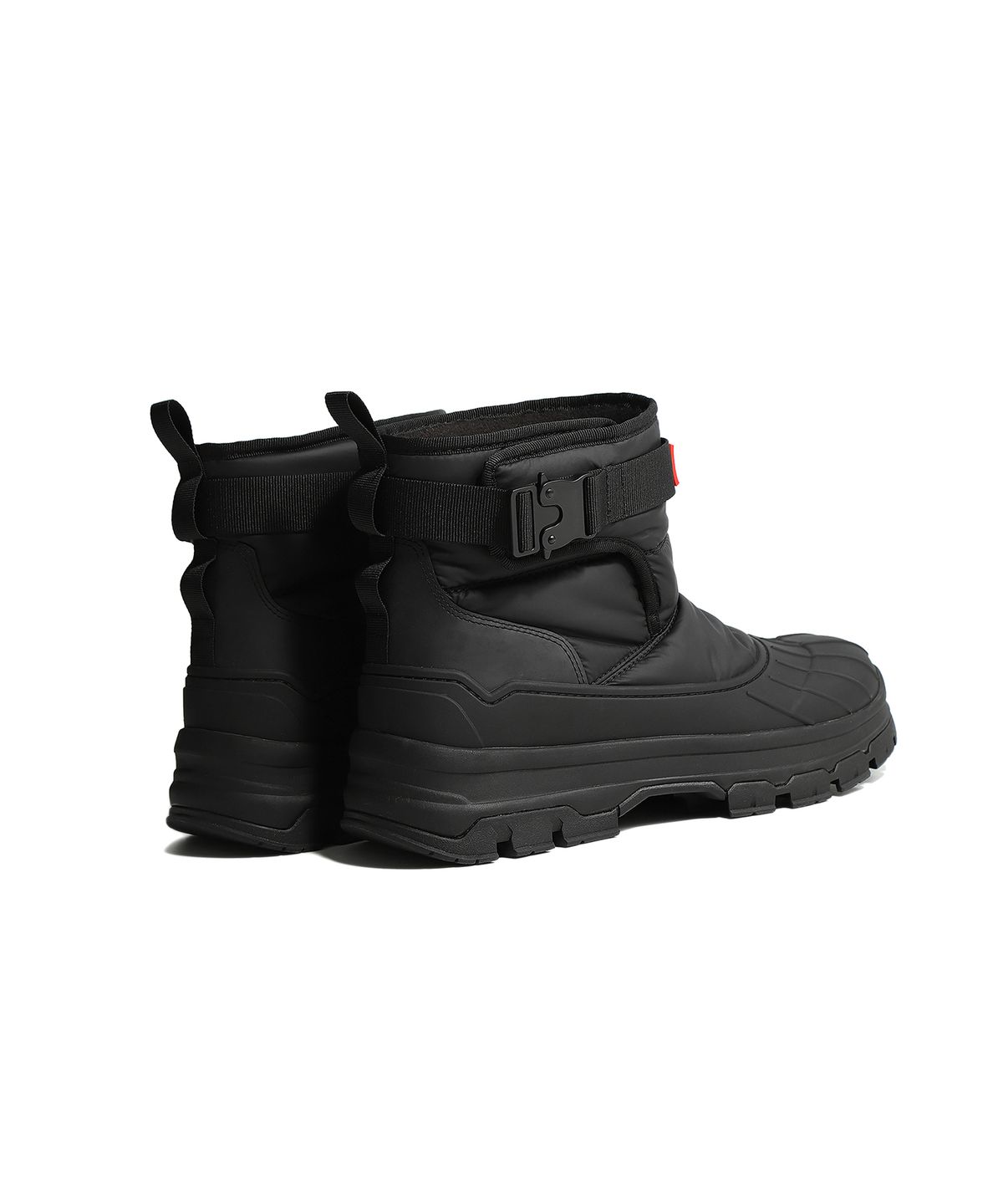 헌터(HUNTER) [UNISEX] 인트레피드 버클 숏 스노우부츠 - 블랙