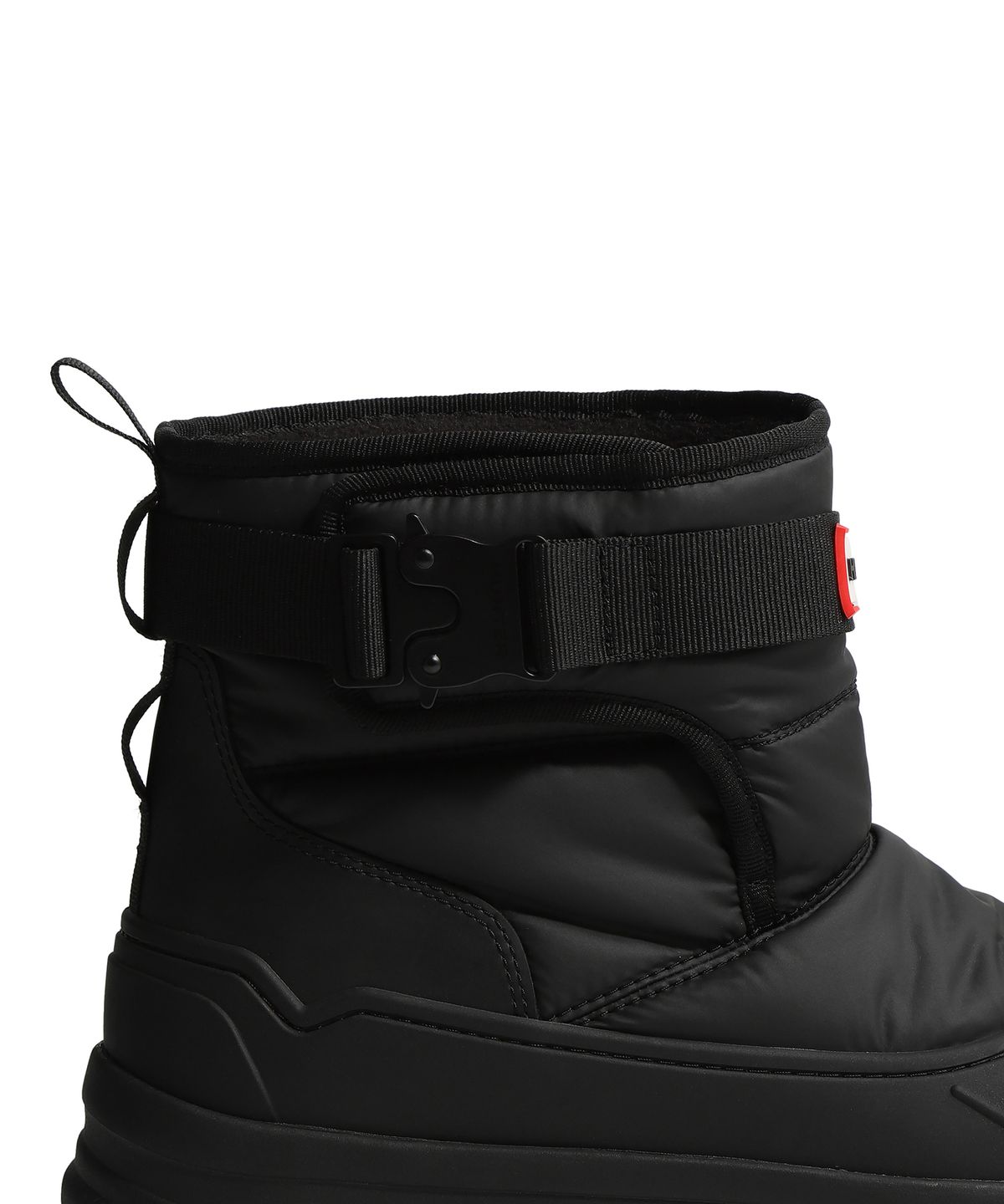 헌터(HUNTER) [UNISEX] 인트레피드 버클 숏 스노우부츠 - 블랙