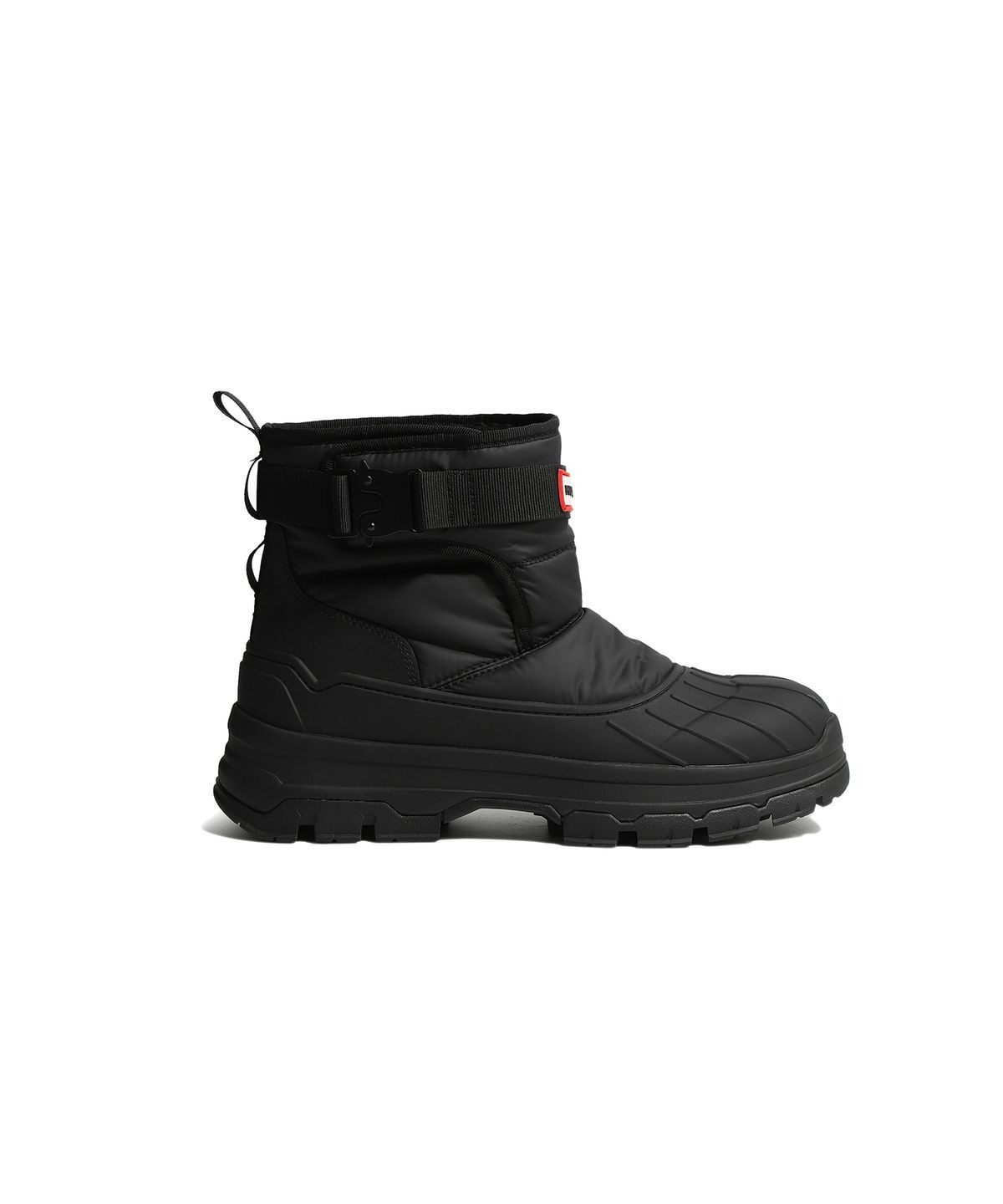 헌터(HUNTER) [UNISEX] 인트레피드 버클 숏 스노우부츠 - 블랙