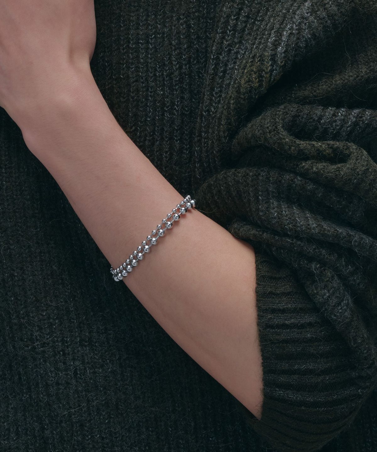 로맨티누어(ROMANTINUER) SN.165 Medium Ball Chain Bracelet