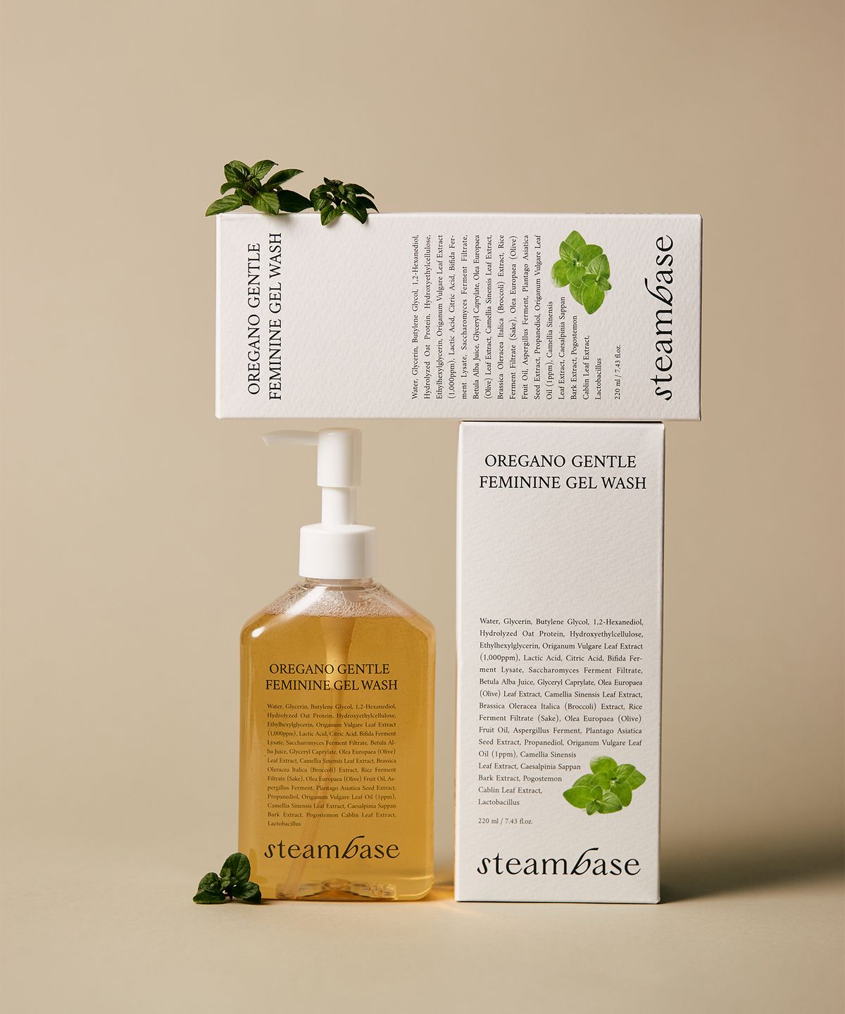 스팀베이스(STEAMBASE) 오레가노 젠틀 페미닌 젤 워시 220ml