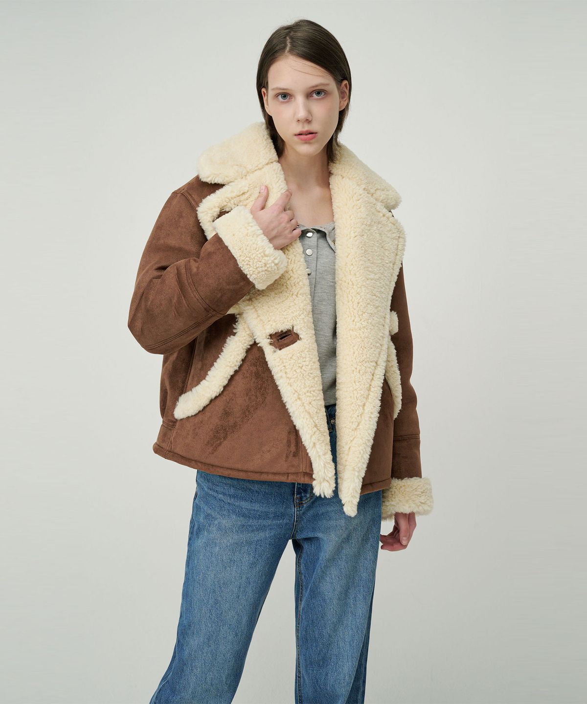 세컨드 아르무아(02ARMOIRE) Rachel Jacket _ Chocolate