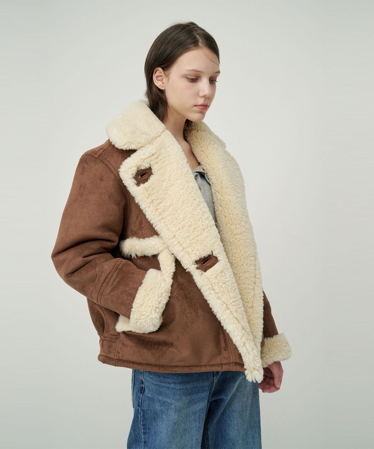 세컨드 아르무아(02ARMOIRE) Rachel Jacket _ Chocolate