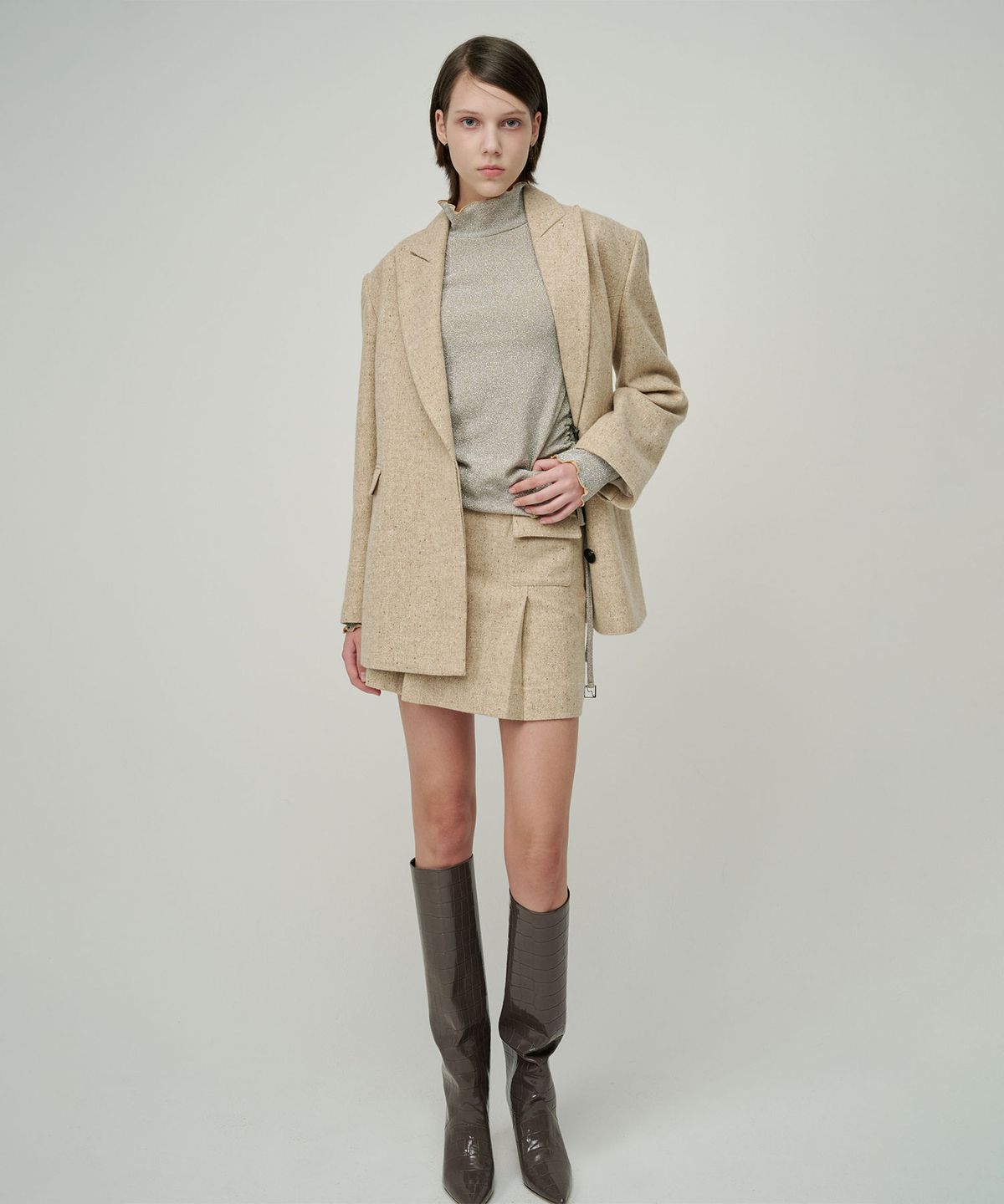 세컨드 아르무아(02ARMOIRE) Ines Jacket _ Oatmeal