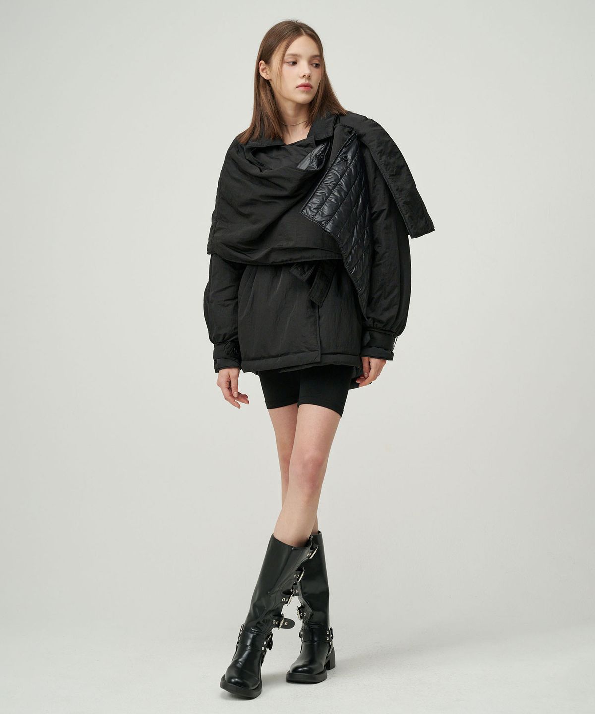 세컨드 아르무아(02ARMOIRE) Kannie Puffer Jacket _ Black