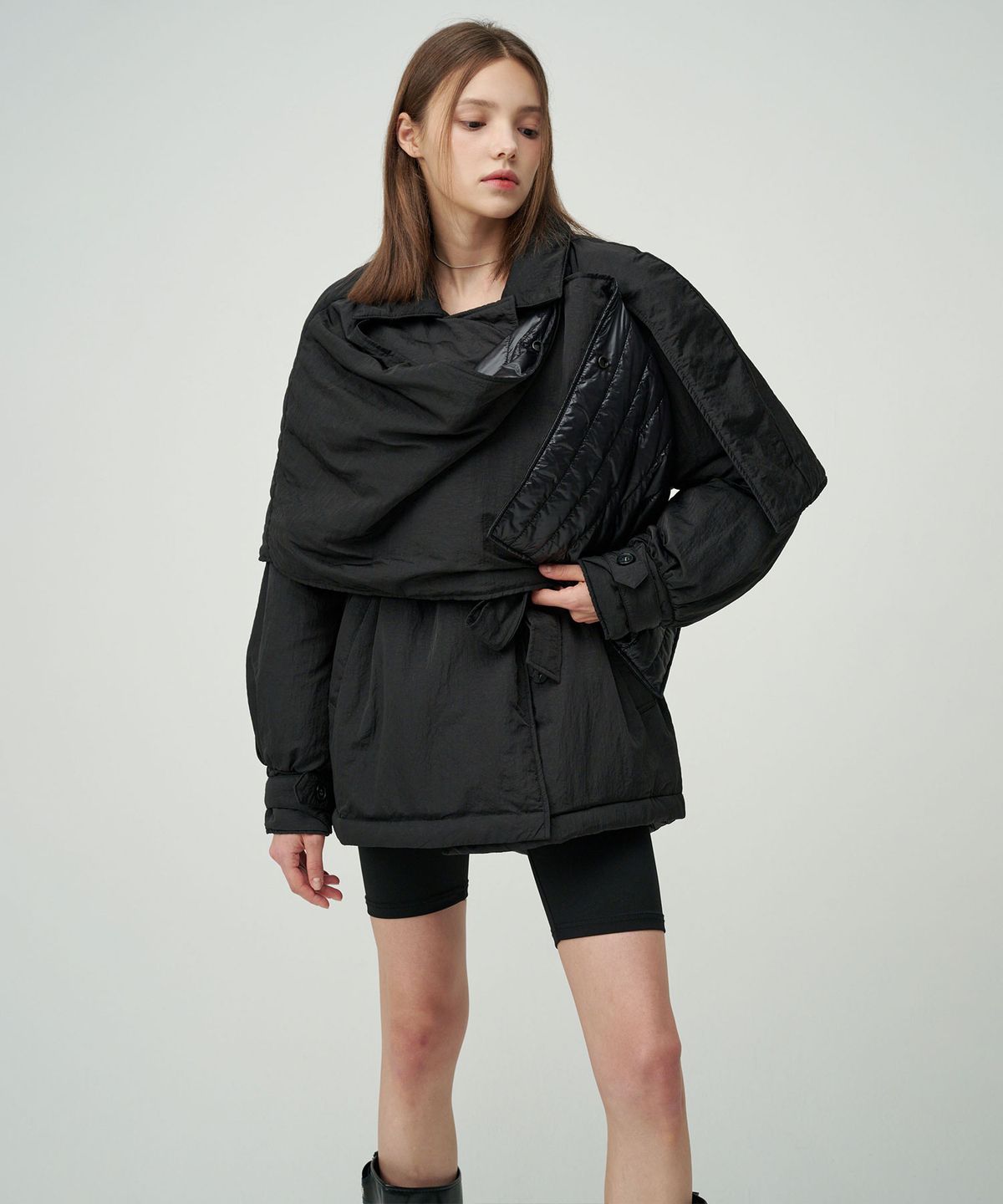 세컨드 아르무아(02ARMOIRE) Kannie Puffer Jacket _ Black