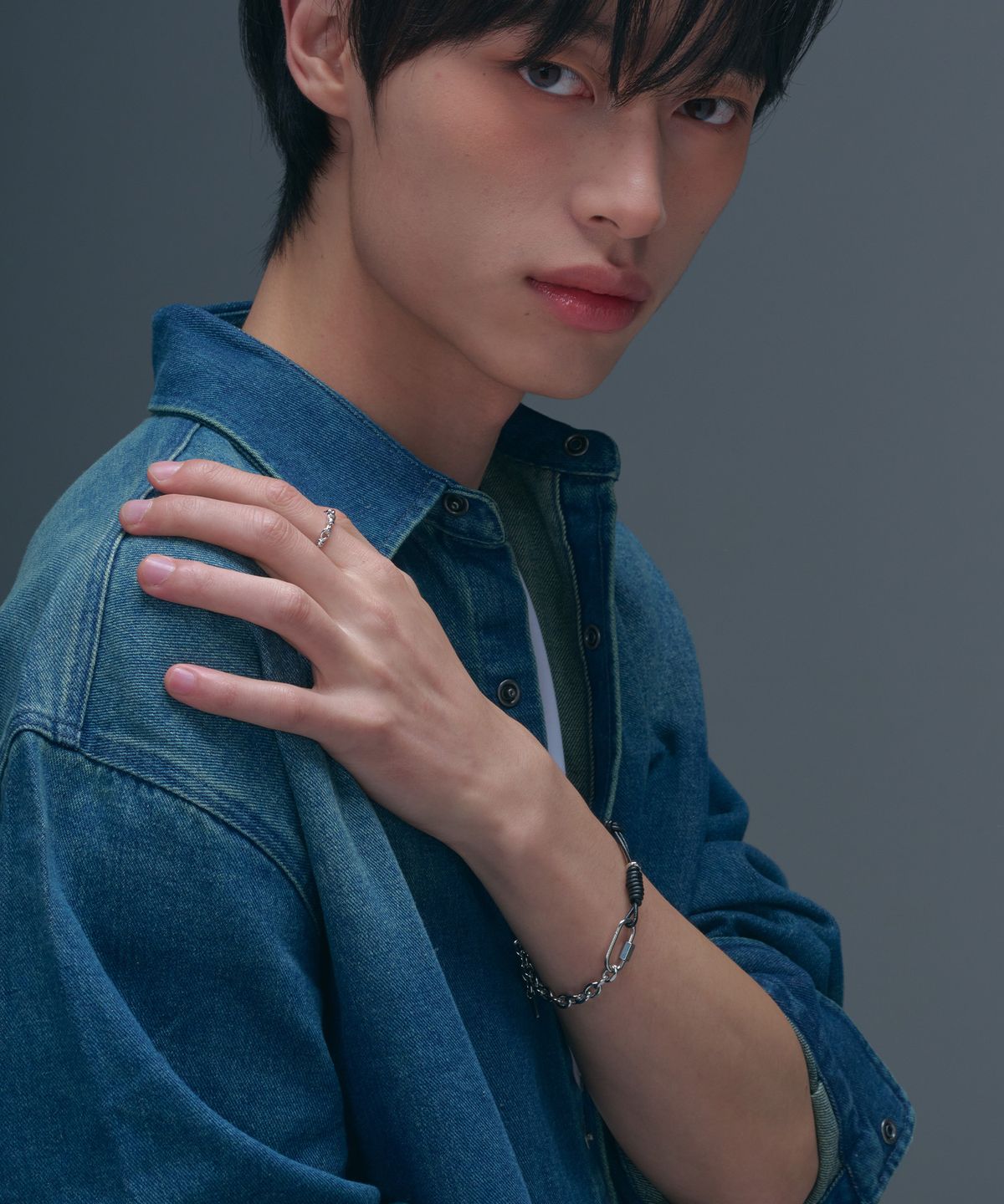 로맨티누어(ROMANTINUER) SN.172 Leather Chain Bracelet