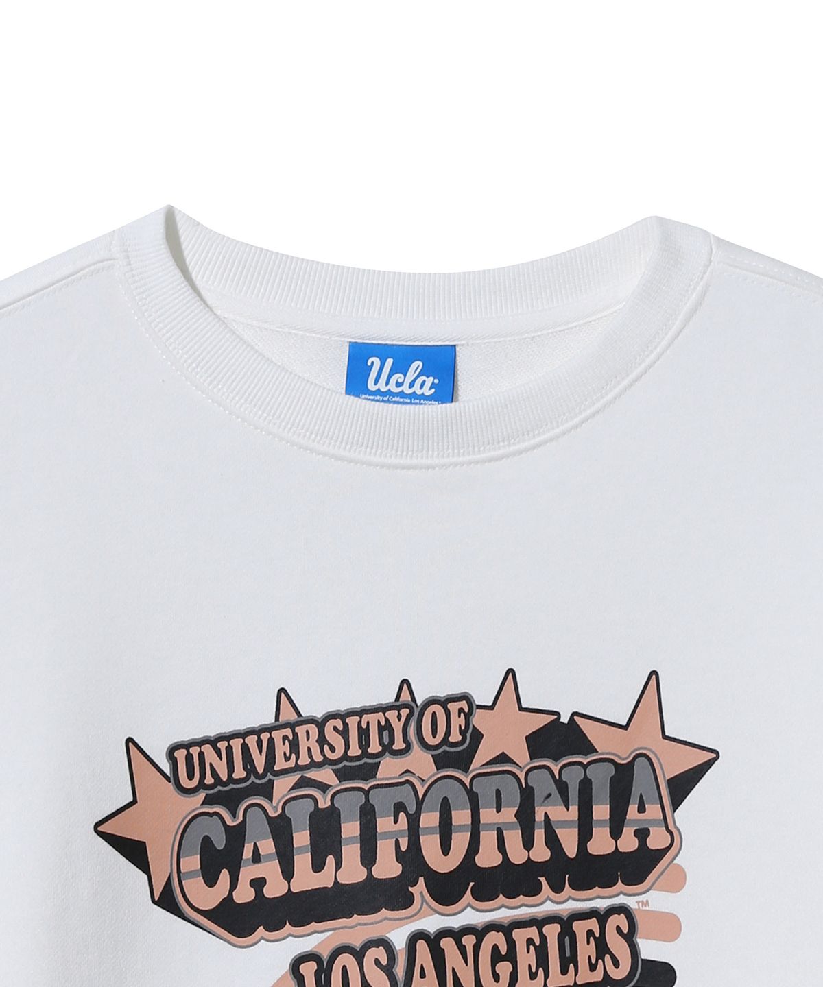 유씨엘에이(UCLA) 여성 레트로 스포츠 프린트 오버핏 스웨트셔츠[O-WHITE](UA9LT53)