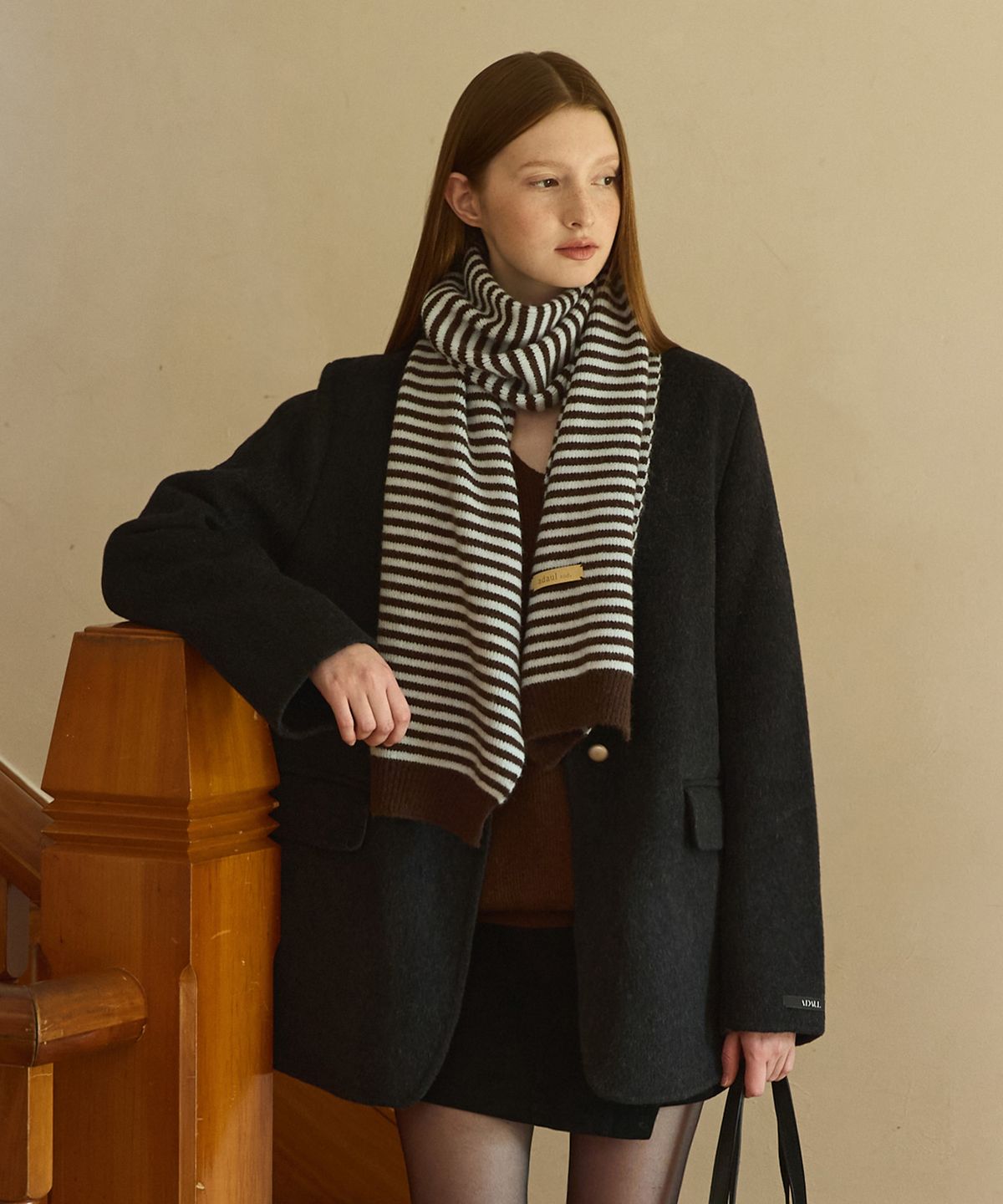 어다울(ADAUL) Minor stripe long muffler - 7color