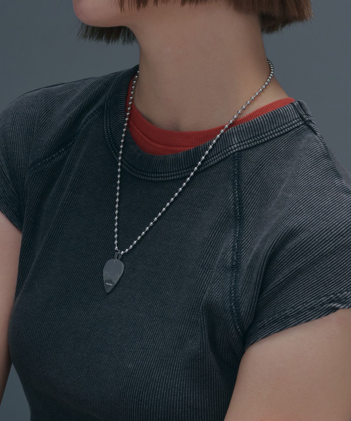 로맨티누어(ROMANTINUER) SN.177 Pick Pendant Ball Chain Necklace