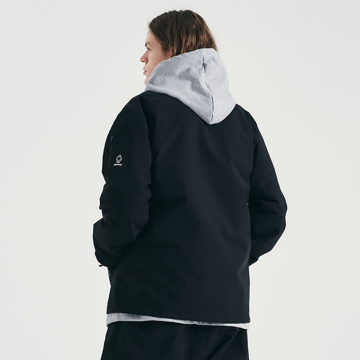 롬프(ROMP) TV COACH JACKET (BLACK)