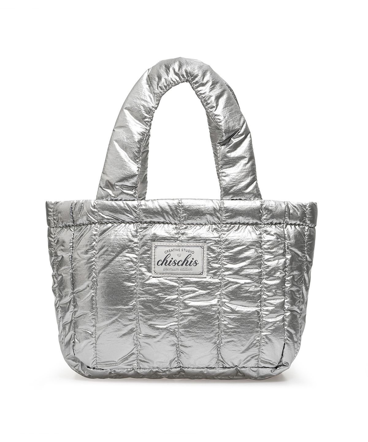 치스치스(CHISCHIS) CHISCHIS PADDING BAG - SILVER