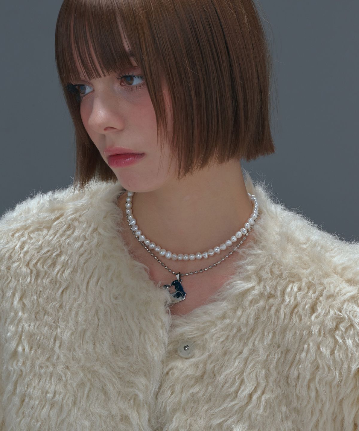 로맨티누어(ROMANTINUER) SN.183 Adjustable Pearl Necklace