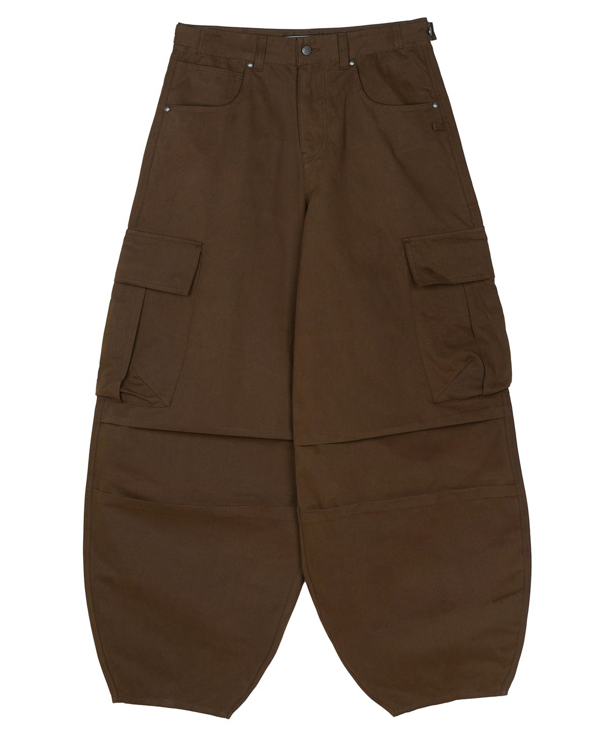 아이돈워너셀(IDWS) Andy Twill Balloon Cargo Pants Brown