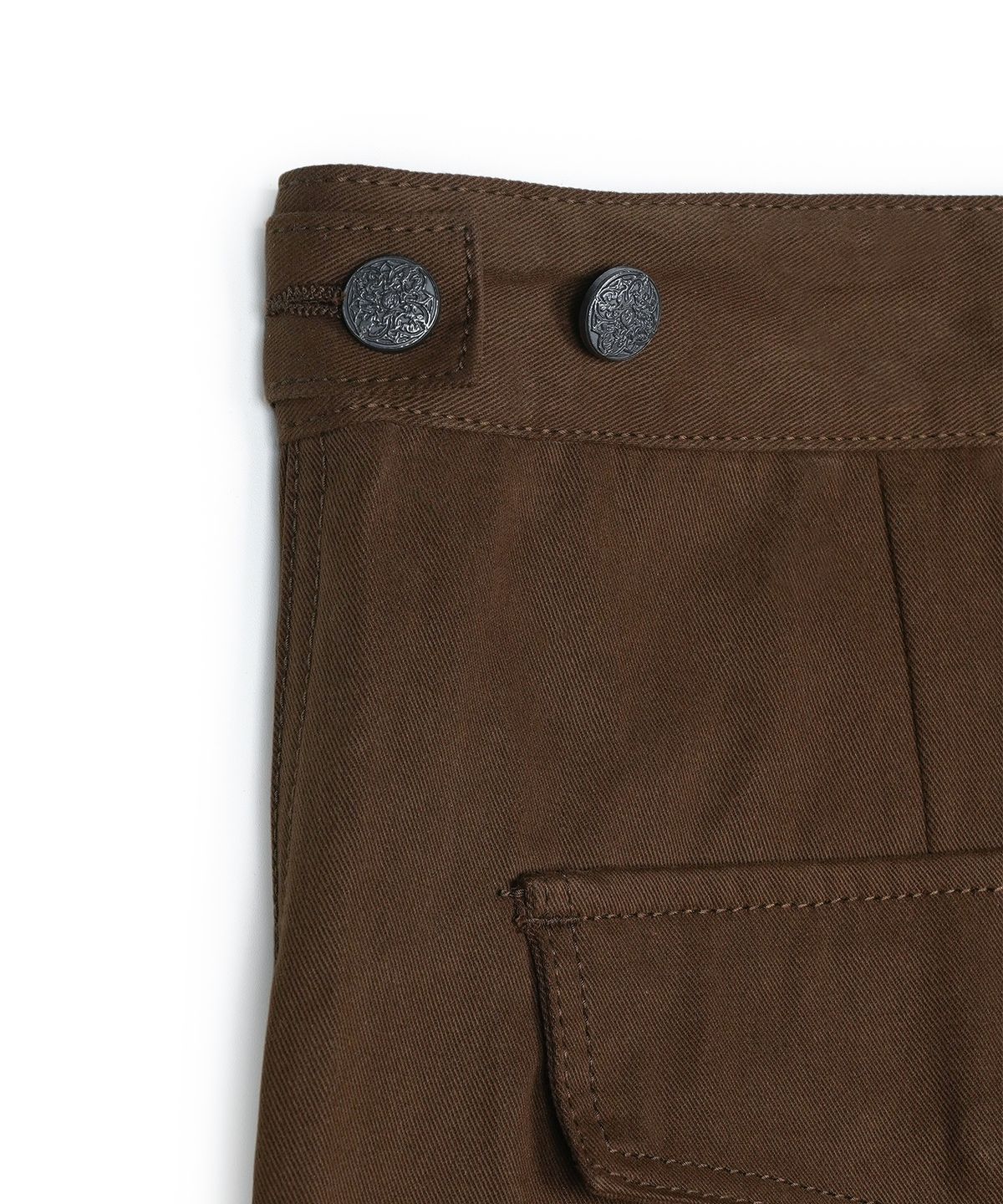 아이돈워너셀(IDWS) Andy Twill Balloon Cargo Pants Brown