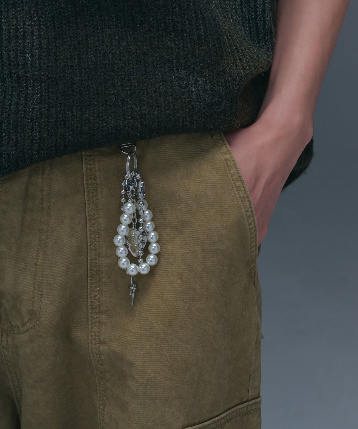로맨티누어(ROMANTINUER) SN.198 Beaded Ball Chain Keyring